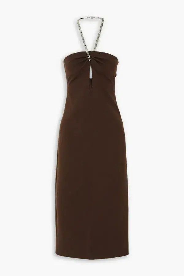 The Attico o1mle0526 Giona Dress in Dark Brown Size M / US 6-8 / IT 42-44 - 1 Thumbnail