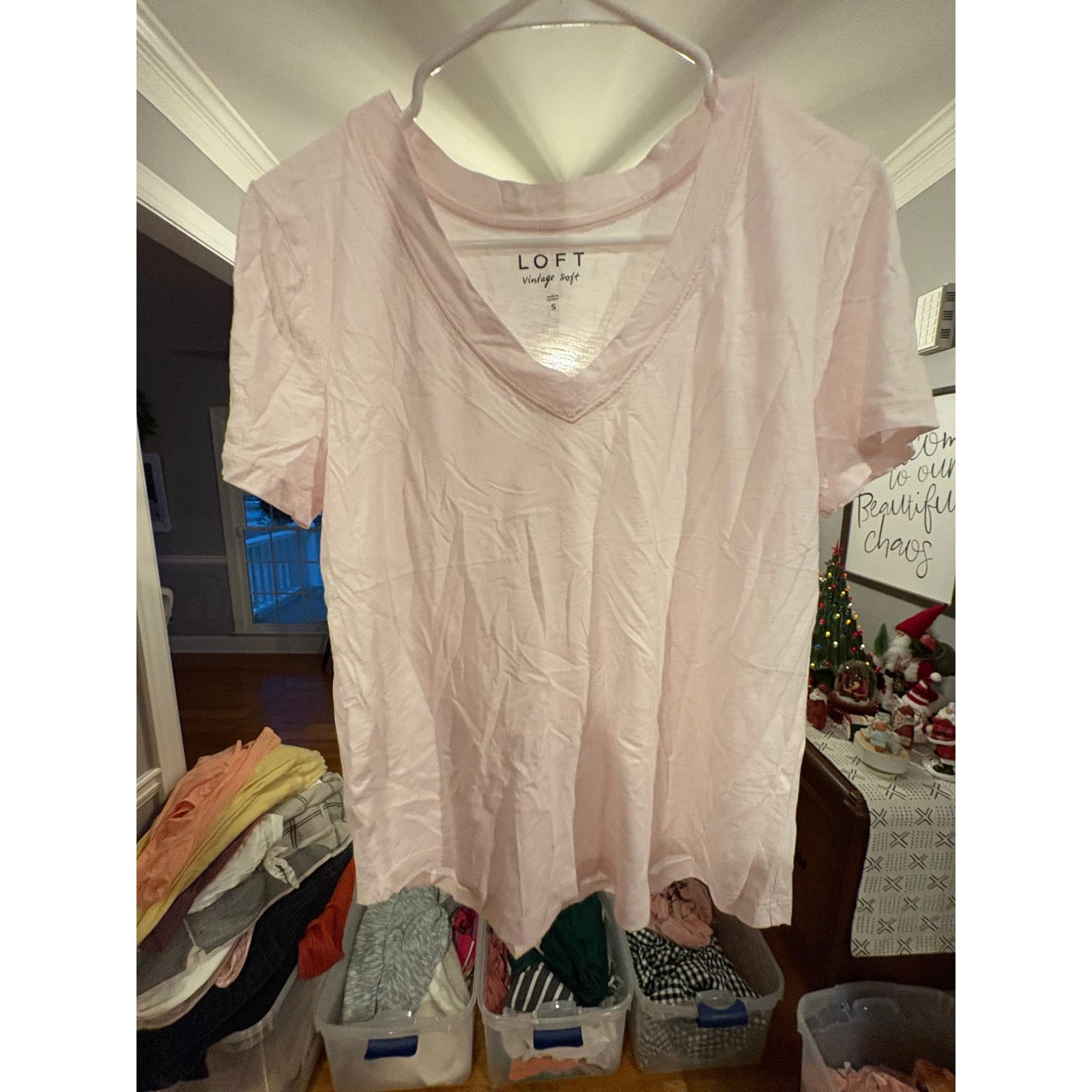 Loft LOFT Vintage Soft Women’s Small Light Short Sleeve T-Shirt Size S / US 4 / IT 40 - 2 Thumbnail