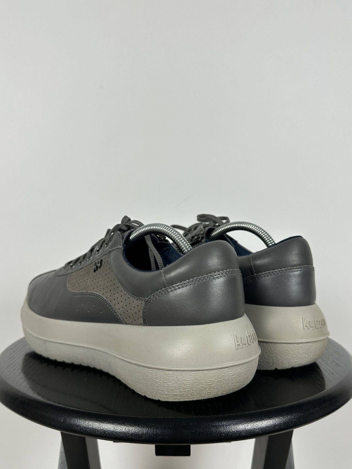 Kybun Kybun Gray Leather Orthopedic Comfort Sneakers Size US 9.5 / EU 42-43 - 6 Thumbnail