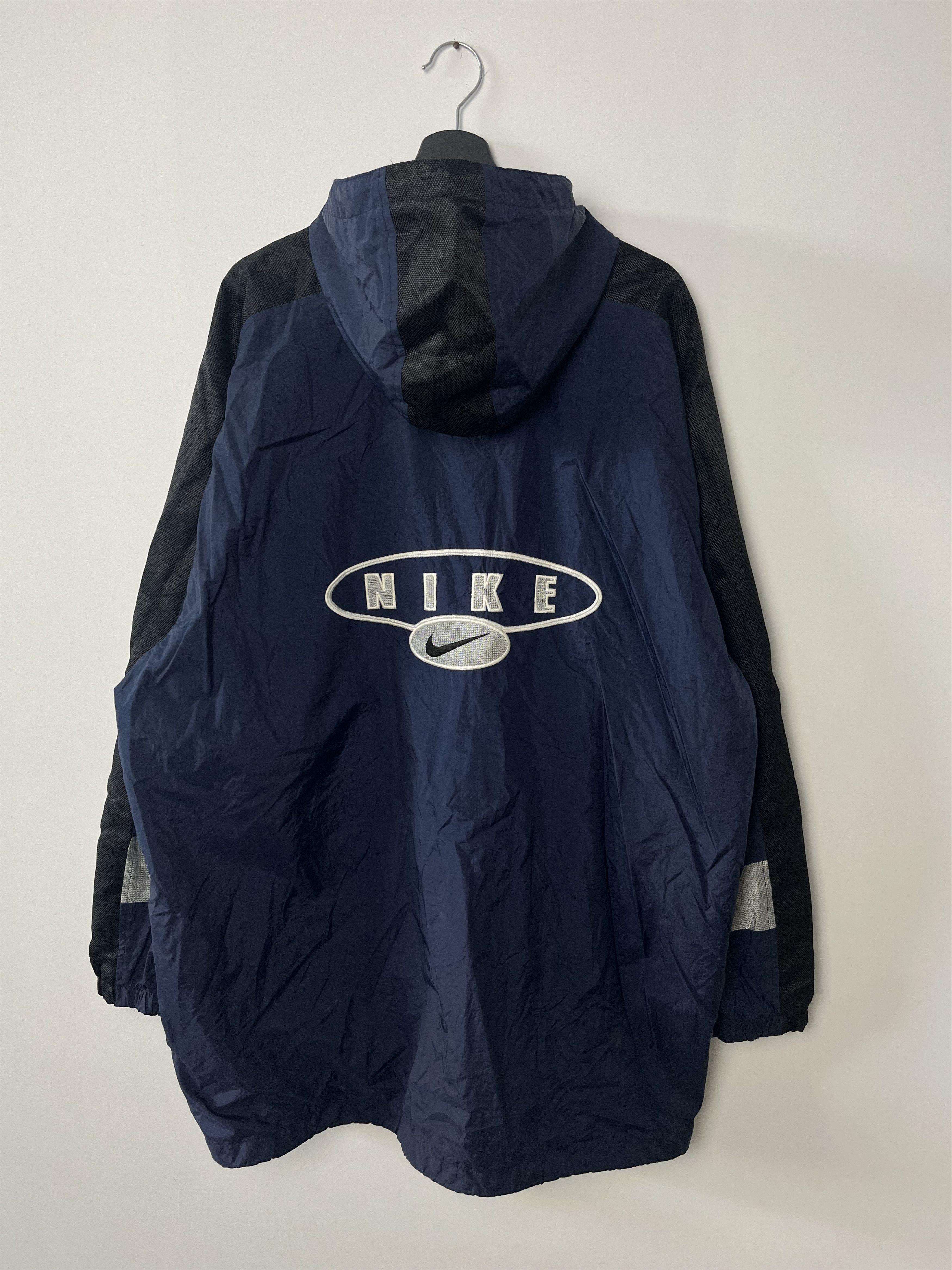 Nike × Vintage Nike Windbreaker Zip Up Lined Jacket Size XXL Blue Size US XXL / EU 58 / 5 - 1 Thumbnail
