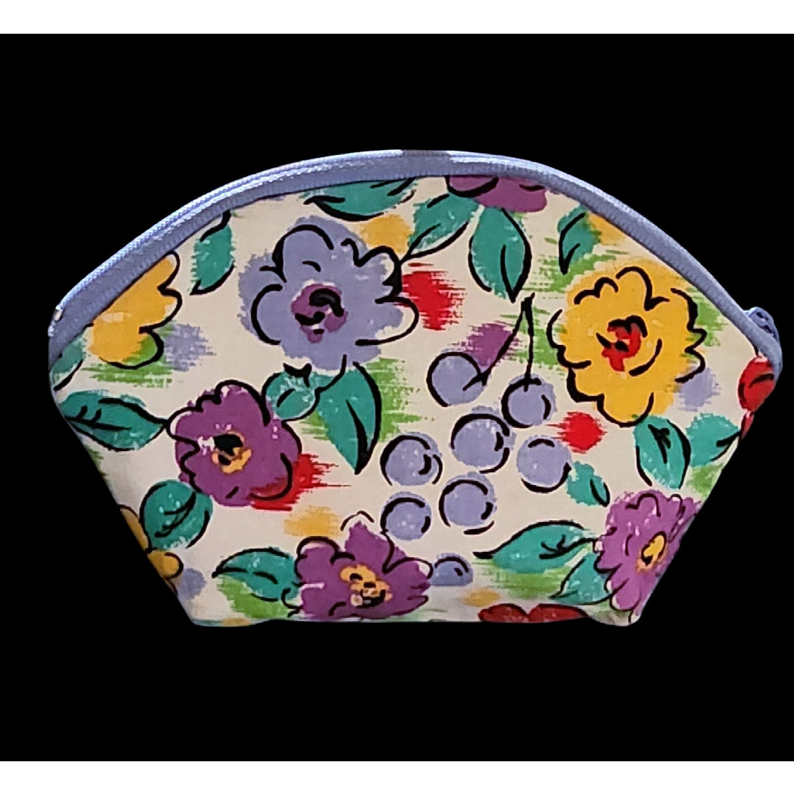 Diane von Furstenberg Diane Von Furstenberg floral & grape makeup travel bag Size ONE SIZE - 2 Thumbnail