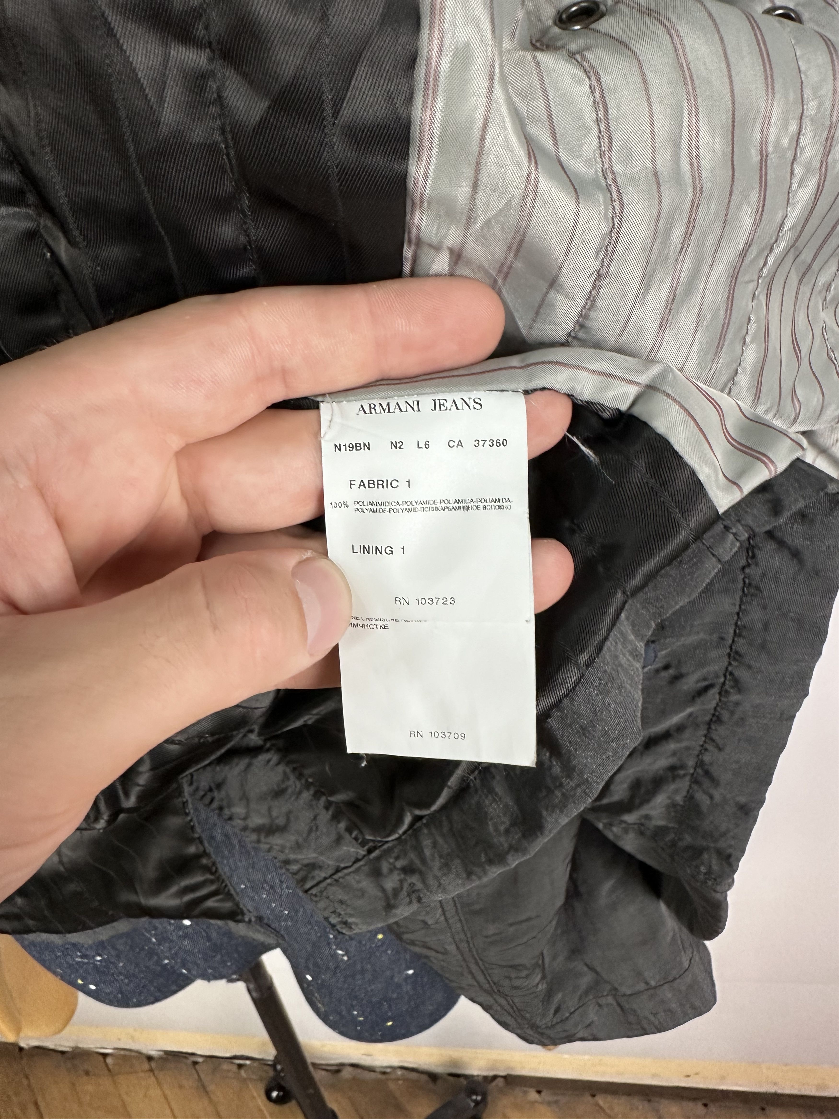 Giorgio Armani Armani Jeans Jacket Shimmer Multi Pocket Mens Biker Gray XL Size US XL / EU 56 / 4 - 13 Thumbnail