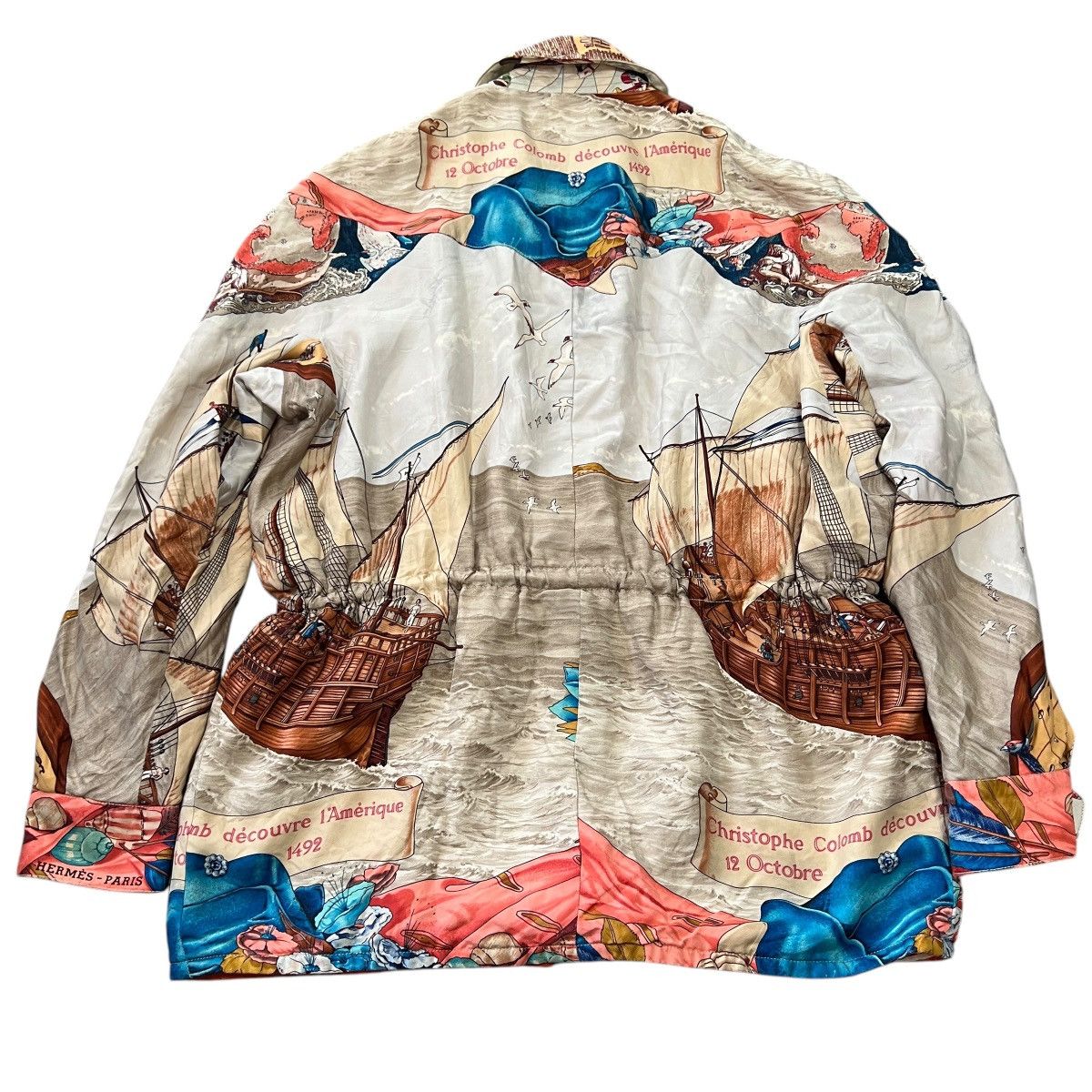 Hermes HERMES 90s MARGIELA Vintage Reversible Silk Jacket Size US XS / EU 42 / 0 - 7 Thumbnail