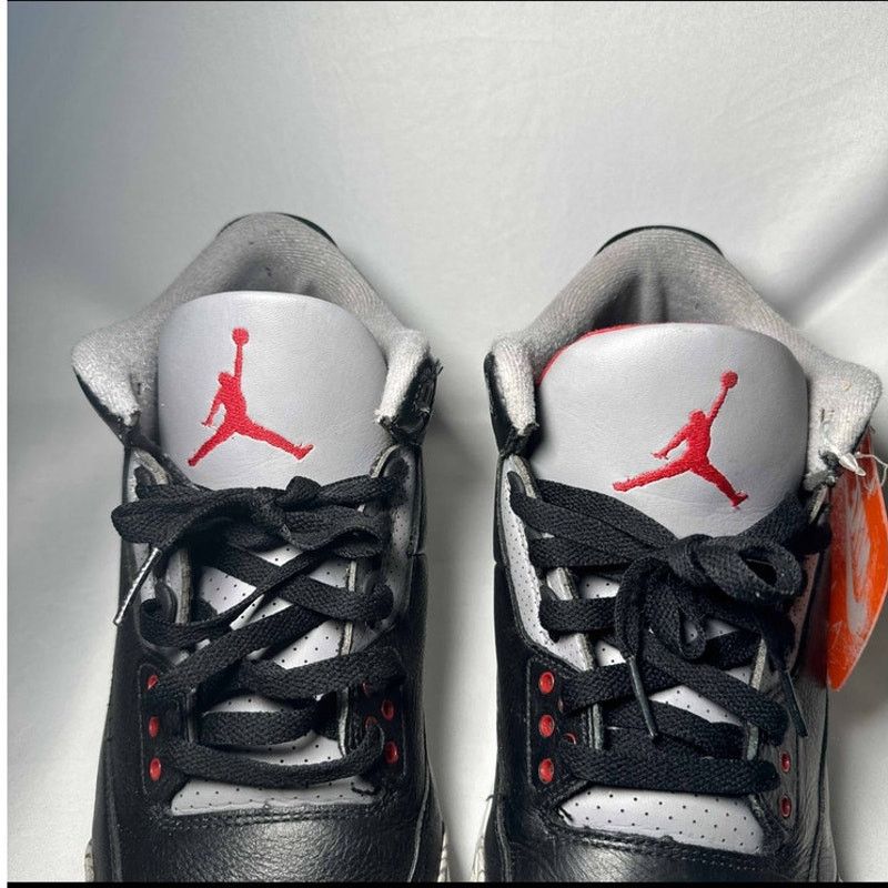 Jordan Brand × Nike Size 10 Air Jordan 3 Retro OG Black Cement 2024 Men's Shoes Size US 10 / EU 43 - 9 Thumbnail