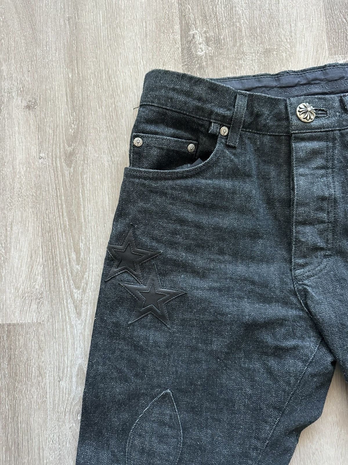 Chrome Hearts CHROME HEARTS Star Dark Wash Denim Jeans Size US 29 - 8 Thumbnail