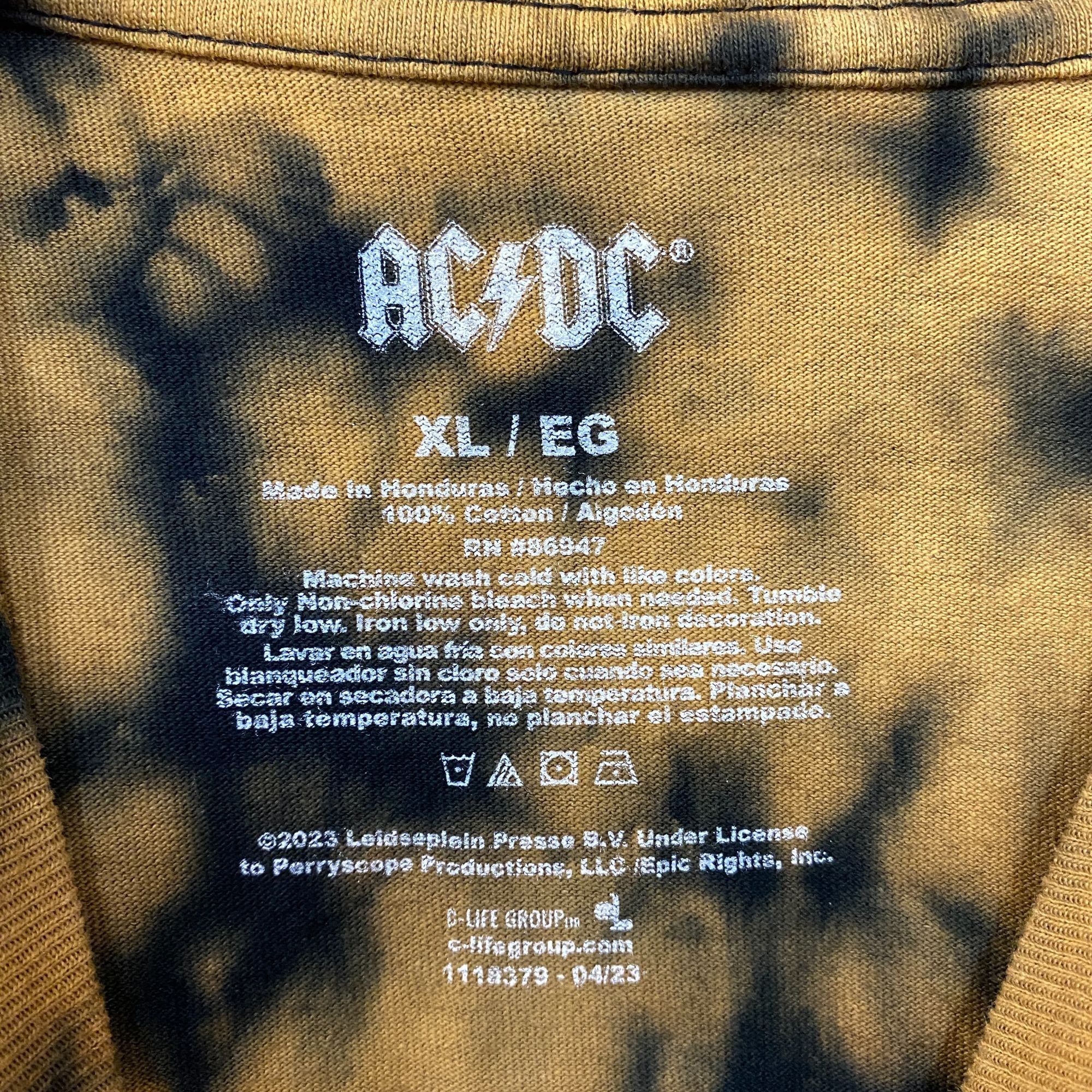 AC/DC AC/DC Tie Dye Rock Band Sleeveless Croptop XL Size XL / US 12-14 / IT 48-50 - 4 Thumbnail