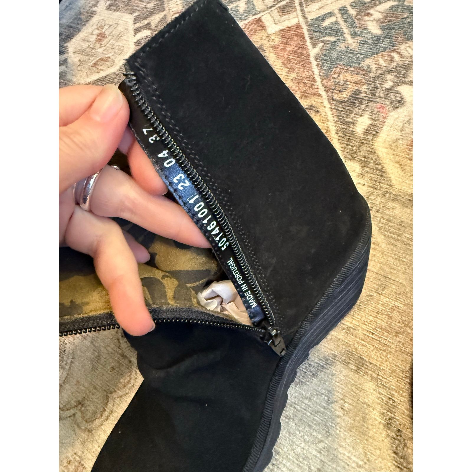 Fly London FLY LONDON Black Heeled Ankle Booties Sz EU 37 / US 7 ($269) Size US 7 / IT 37 - 6 Thumbnail