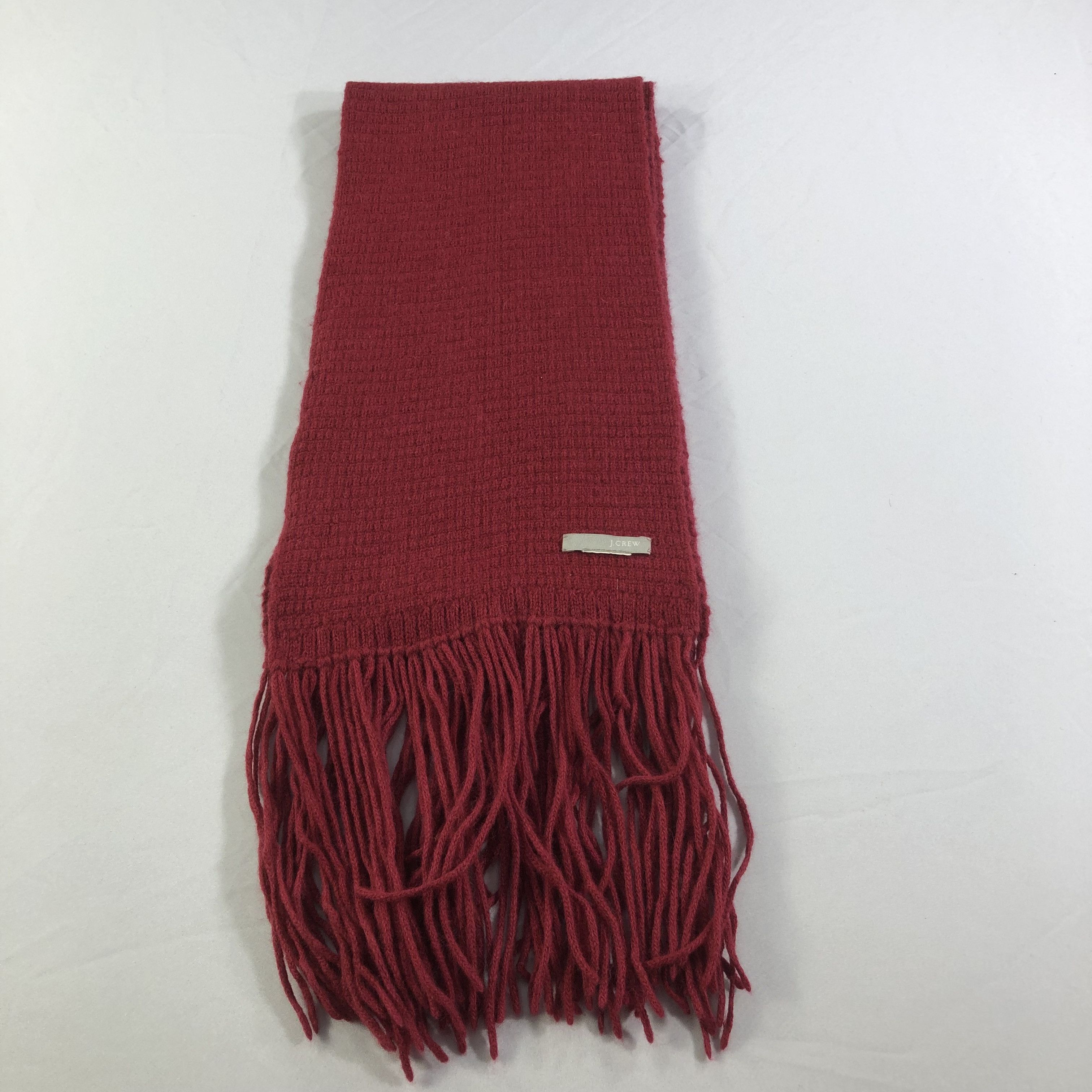 J.Crew J Crew Red Wool Scarf Muffler V1405 Size ONE SIZE - 2 Thumbnail