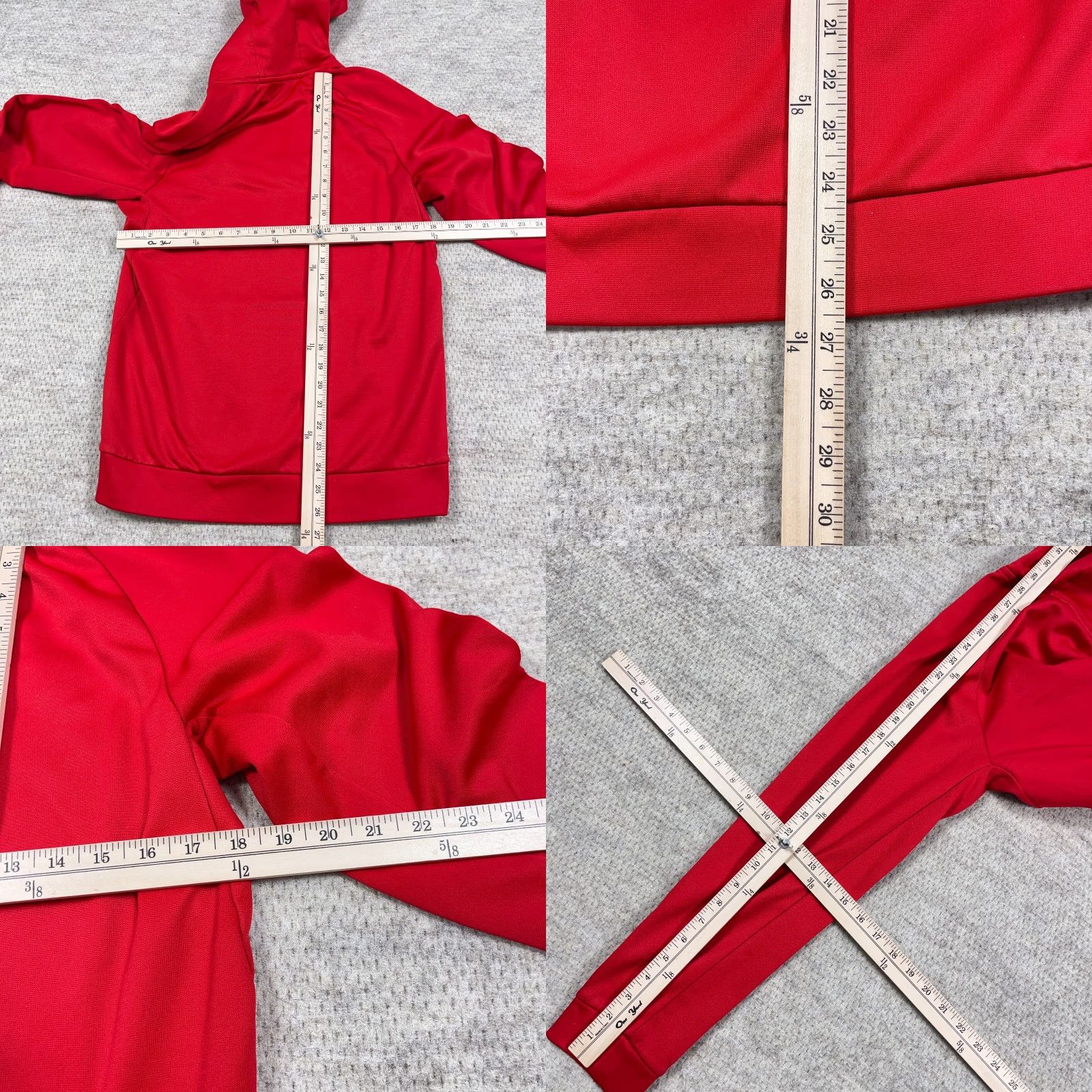 Nike Nike Hoodie Women S Small Red Black Therma Dri Fit Sweatshirt Swoosh Mock Pullover Hooded Activewear Casual All Seasons Moisture Wicking Pockets Logo Size S / US 4 / IT 40 - 8 Thumbnail