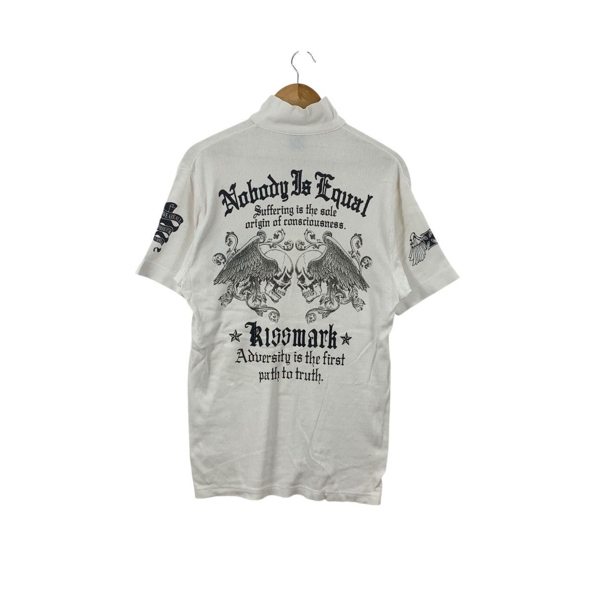 Other KISSMARK JAPAN Nobody Is Equal Bones Skull Polo Tee Shirt Size US S / EU 44-46 / 1 - 1 Thumbnail