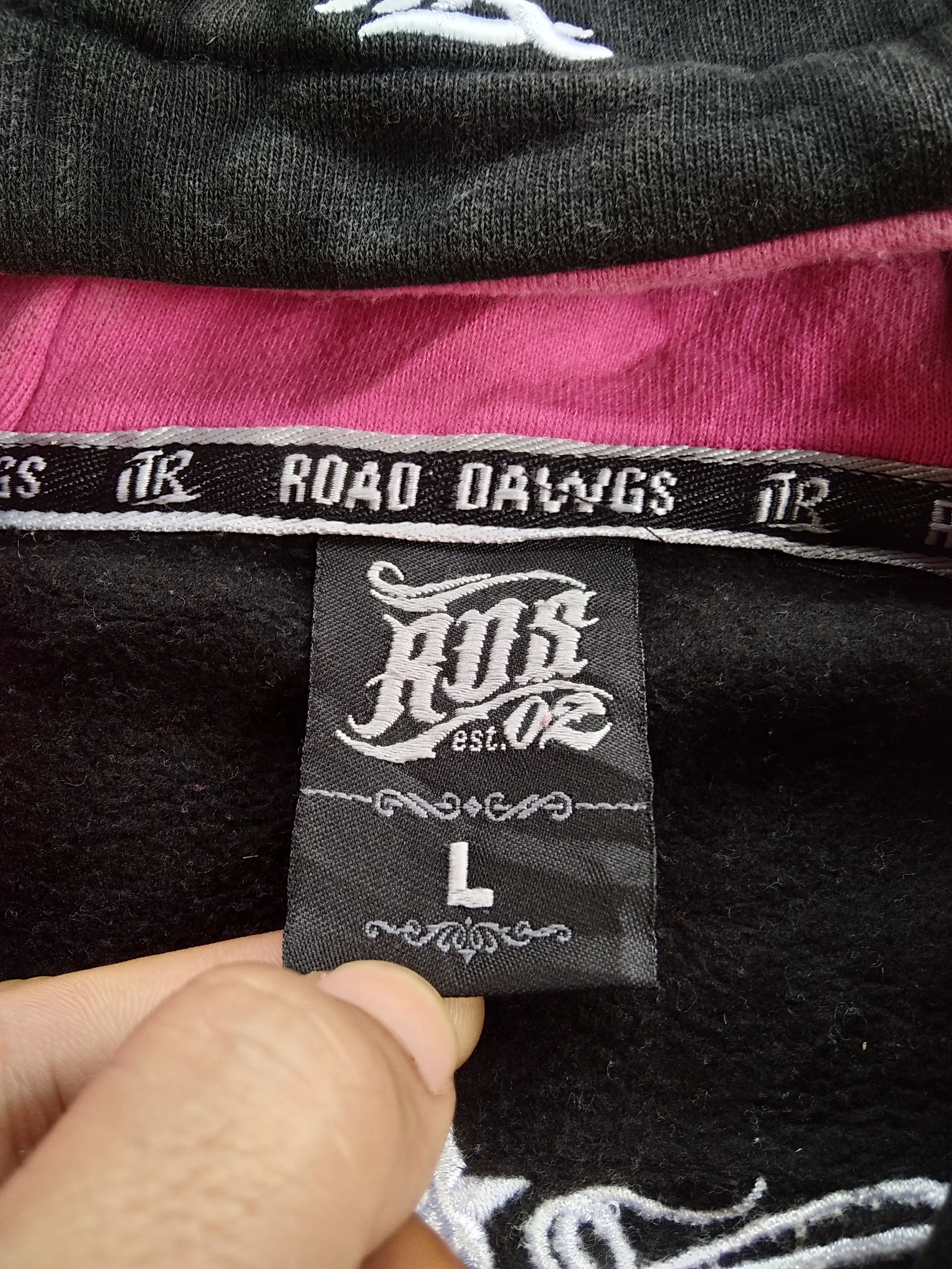 Japanese Brand Y2k Road Dawgs Embroiderred Snap Button Varsity Hoodie Size US L / EU 52-54 / 3 - 3 Thumbnail