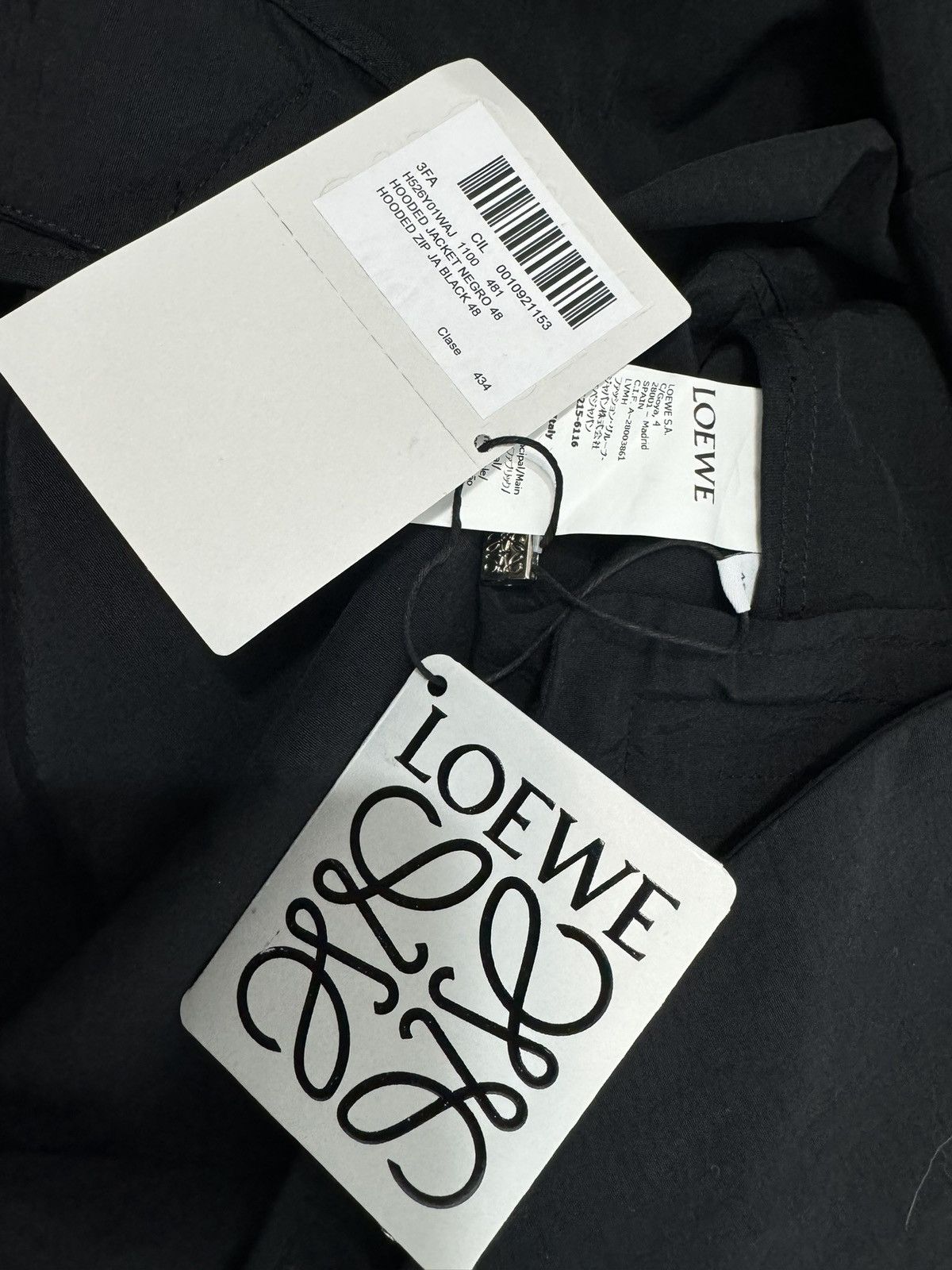 Loewe New LOEWE Nylon Jacket in Black Size US M / EU 48-50 / 2 - 19 Thumbnail