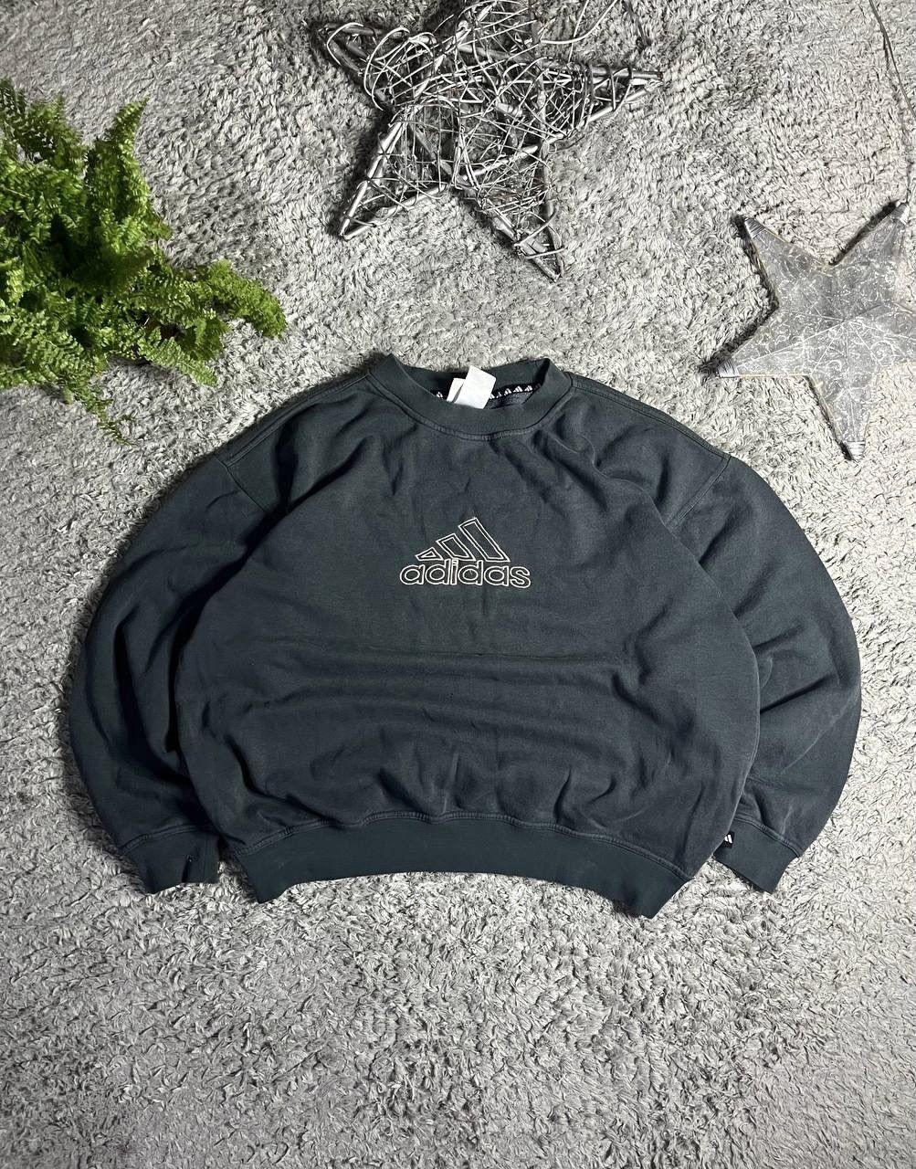 Adidas × Vintage 00s Adidas Sweatshirt Vintage Streetwear Big Logo Rare Size US S / EU 44-46 / 1 - 1 Thumbnail