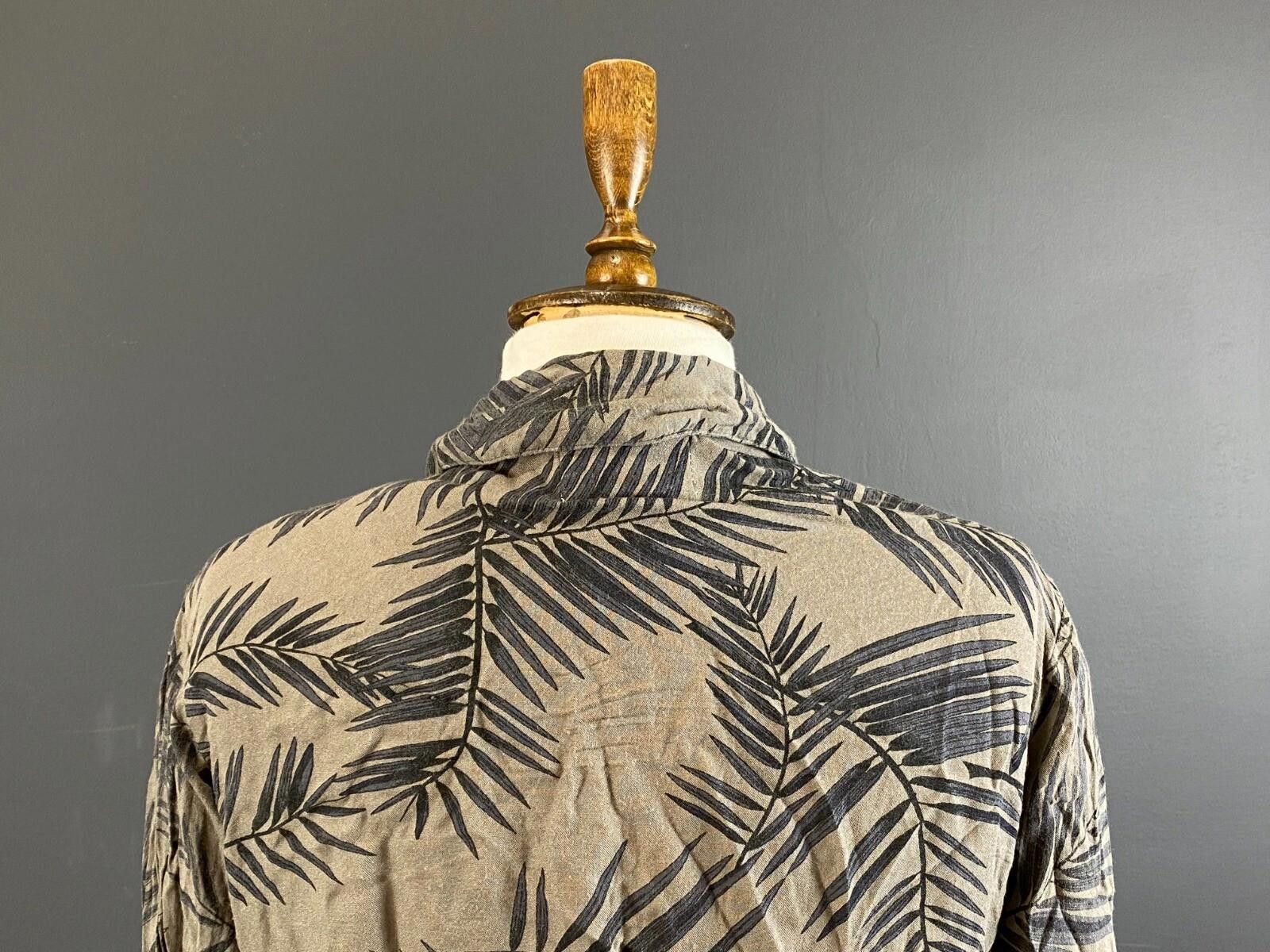 Gianni Valentino GANNI Palm Leaves Brown Blouse Shirt Size XS Size XS / US 0-2 / IT 36-38 - 7 Thumbnail