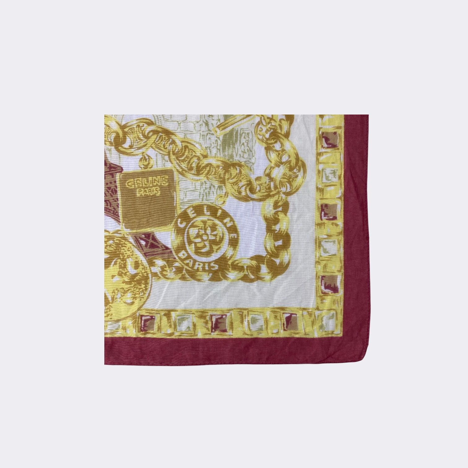 Celine Vintage Celine Handkerchief Neckerchief Bandana H428Q Size ONE SIZE - 3 Thumbnail