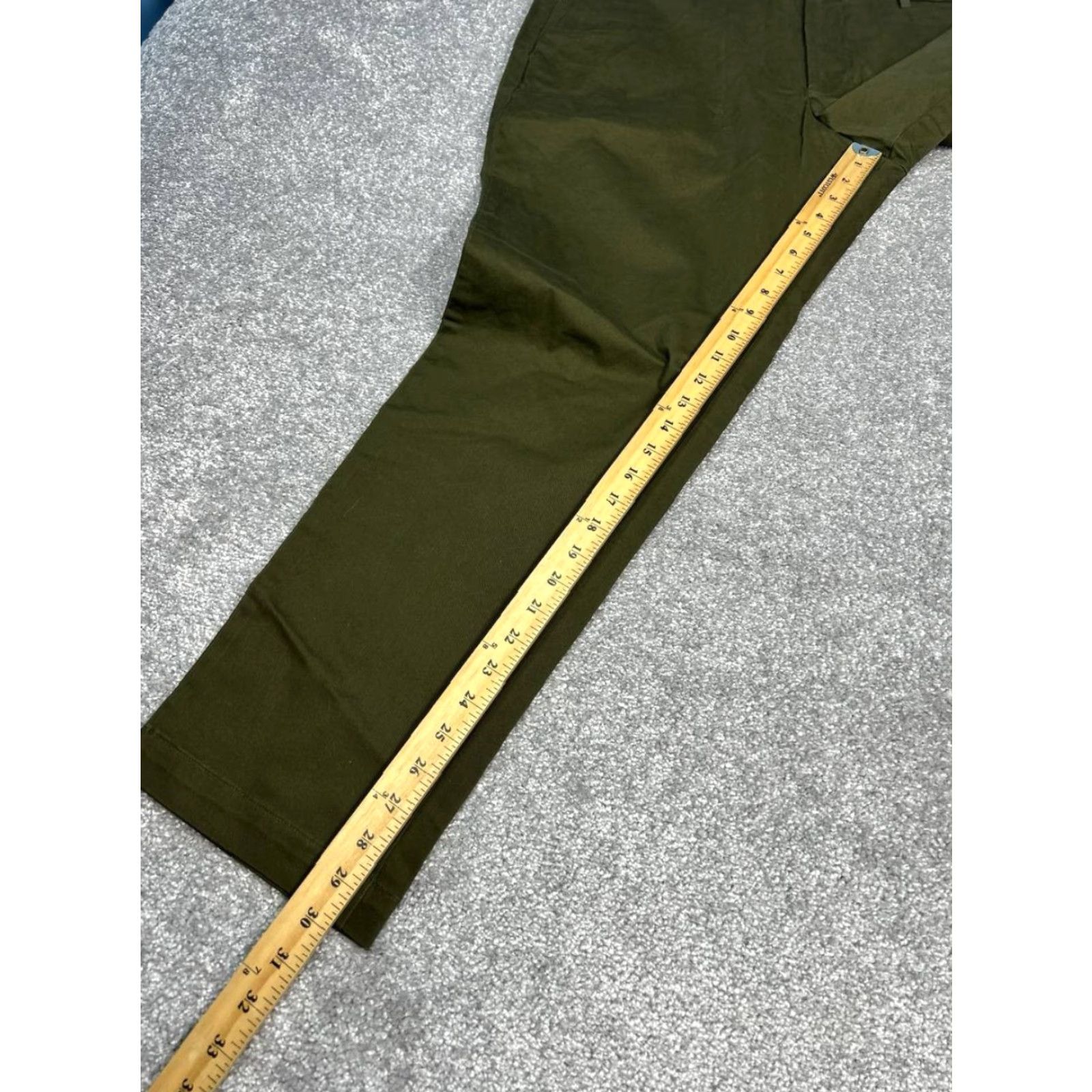 Gap Gap Slim Khakis Pants Mens 40 Green Cotton Water Resistant Stretch High Rise New Size US 40 / EU 56 - 5 Thumbnail