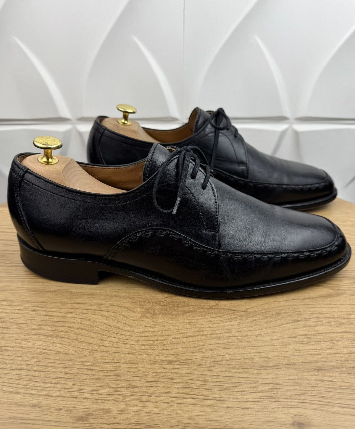 Loake LOAKE Derby Leather Shoes FORMBY Black Men’s Handmade Size US 11 / EU 44 - 3 Thumbnail