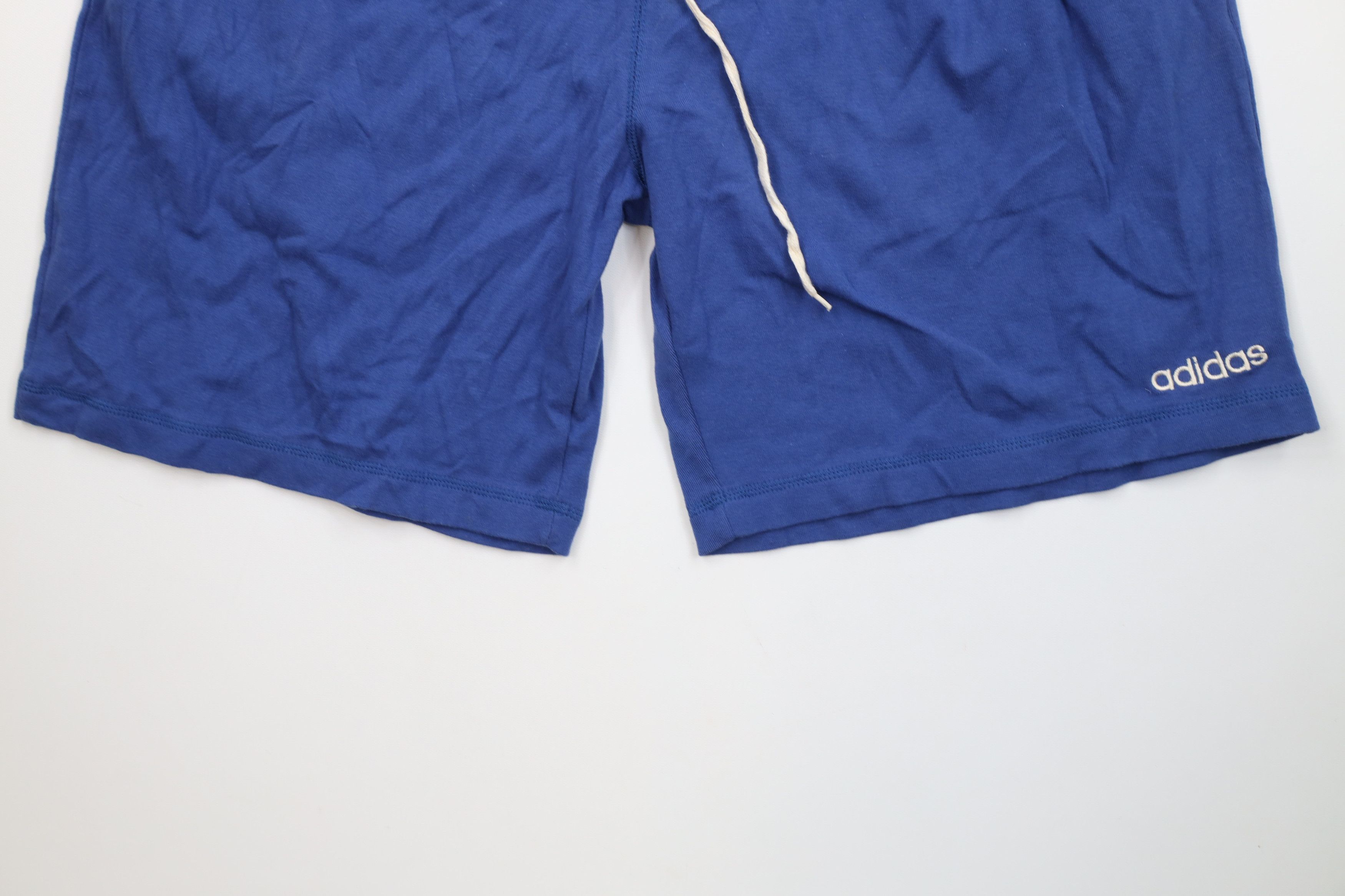 Adidas Deadstock Vintage 90s Adidas Striped Above Knee Shorts Blue Size US 36 / EU 52 - 4 Thumbnail