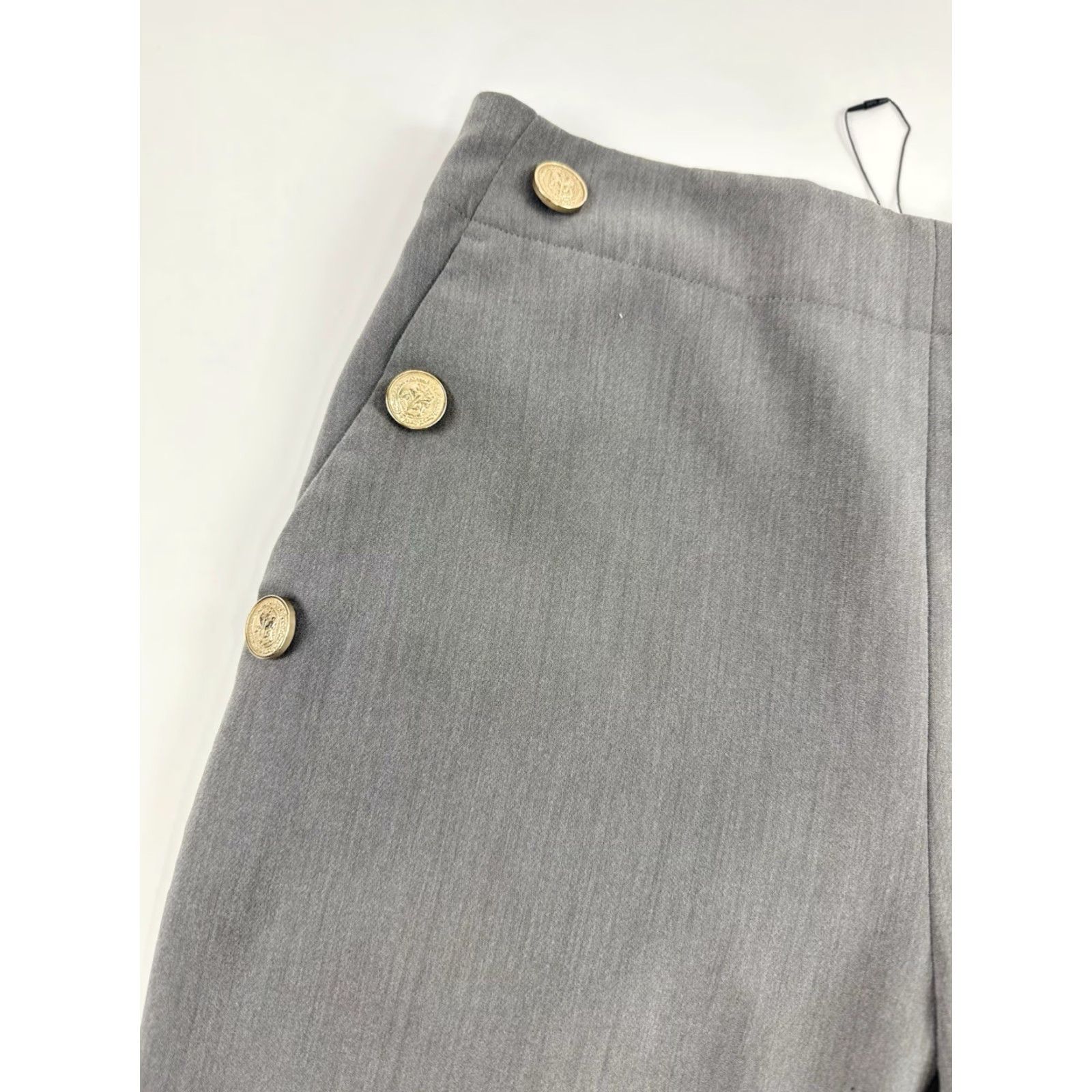 Zara ZARA Pants Women L Gray Dress Work Trouser Bootcut Ankle 26 in Inseam Mens? No—Women Size 36" / US 14 / IT 50 - 4 Thumbnail
