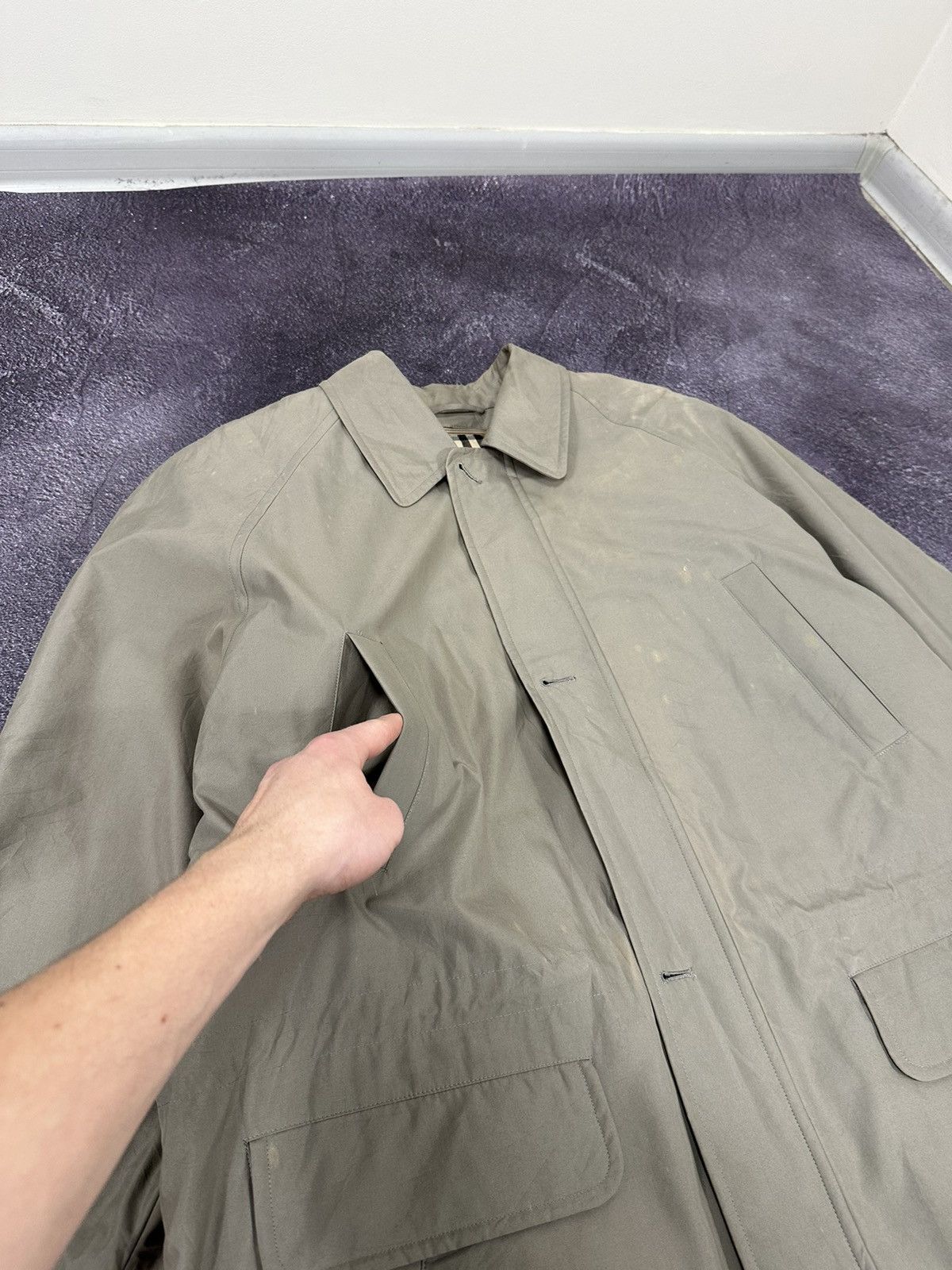 Burberry Vintage Burberry Nova Check Luxury Down Korean Parka Jacket Size US L / EU 52-54 / 3 - 7 Thumbnail