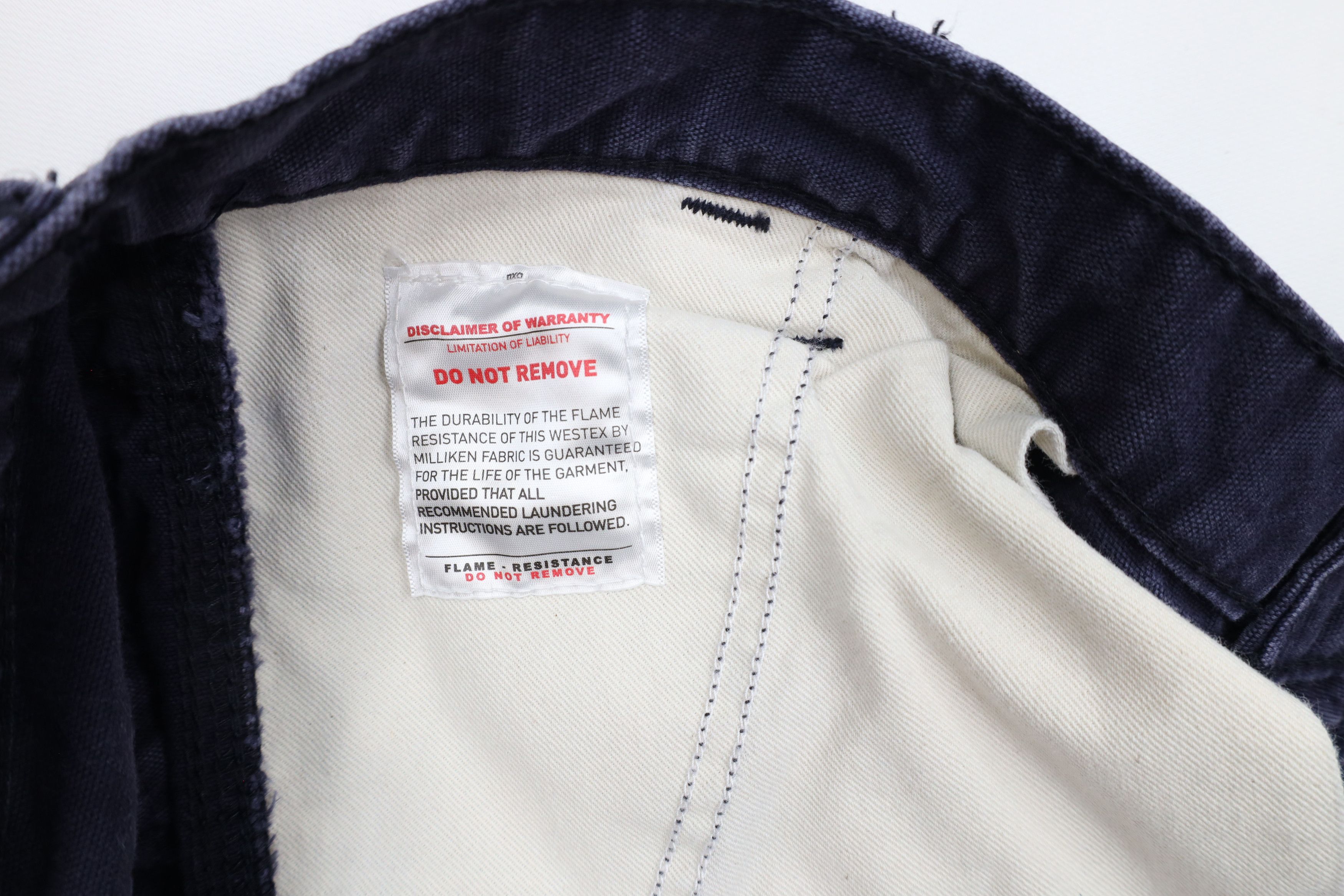 Ariat × Vintage Ariat FR Resistant Low Rise M4 Bootcut Canvas Pants Blue Size US 42 / EU 58 - 10 Thumbnail