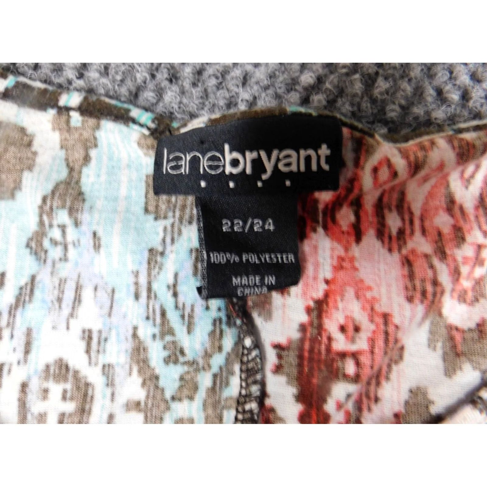 Vintage Lane Bryant Blouse Shirt Womens 22 Red Knit Sleeveless Collared Button-Down Pullover Stretch Casual Size 3XL / US 20-22 - 7 Thumbnail