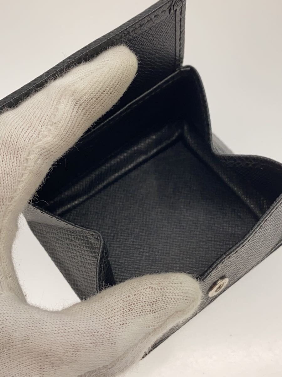 Louis Vuitton Louis Vuitton Taiga Porte Monet Boite Leather Black Size ONE SIZE - 4 Thumbnail