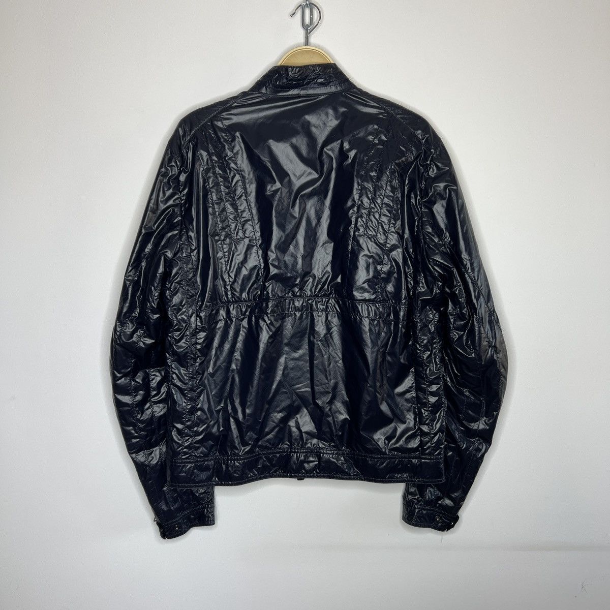 Moncler Moncler Nylon Bomber Navy Jacket Logo Shiny Rare Hype Size US M / EU 48-50 / 2 - 7 Thumbnail