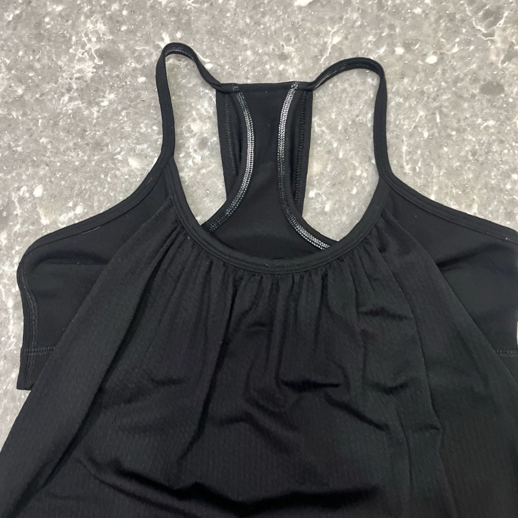 Lululemon Lululemon No Limits Black Tank Top Womens Size 4 Athletic Built-In Bra Racerback Sleeveless Yoga Cross Training Gym Shirt Size S / US 4 / IT 40 - 2 Thumbnail