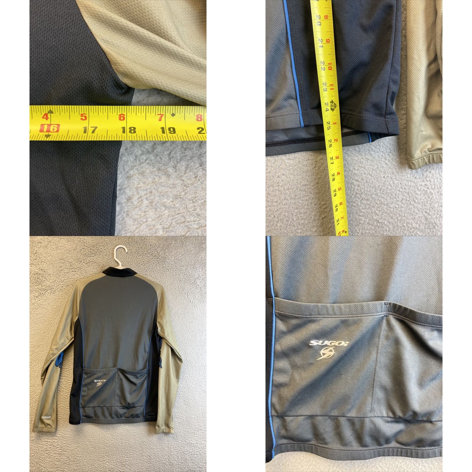 Vintage SUGOI jersey cycling jersey Black gold M long sleeve men’s /36-61 Size M / US 6-8 / IT 42-44 - 8 Thumbnail