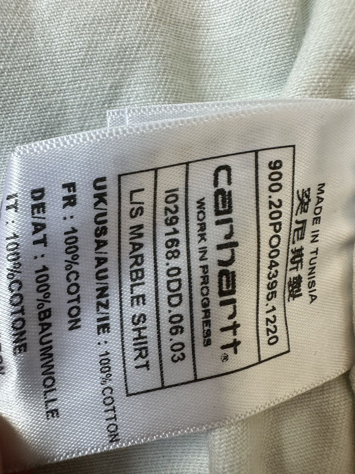 Carhartt Wip Carhartt WIP L/S Marble Shirt / shirt jac Size US L / EU 52-54 / 3 - 5 Thumbnail