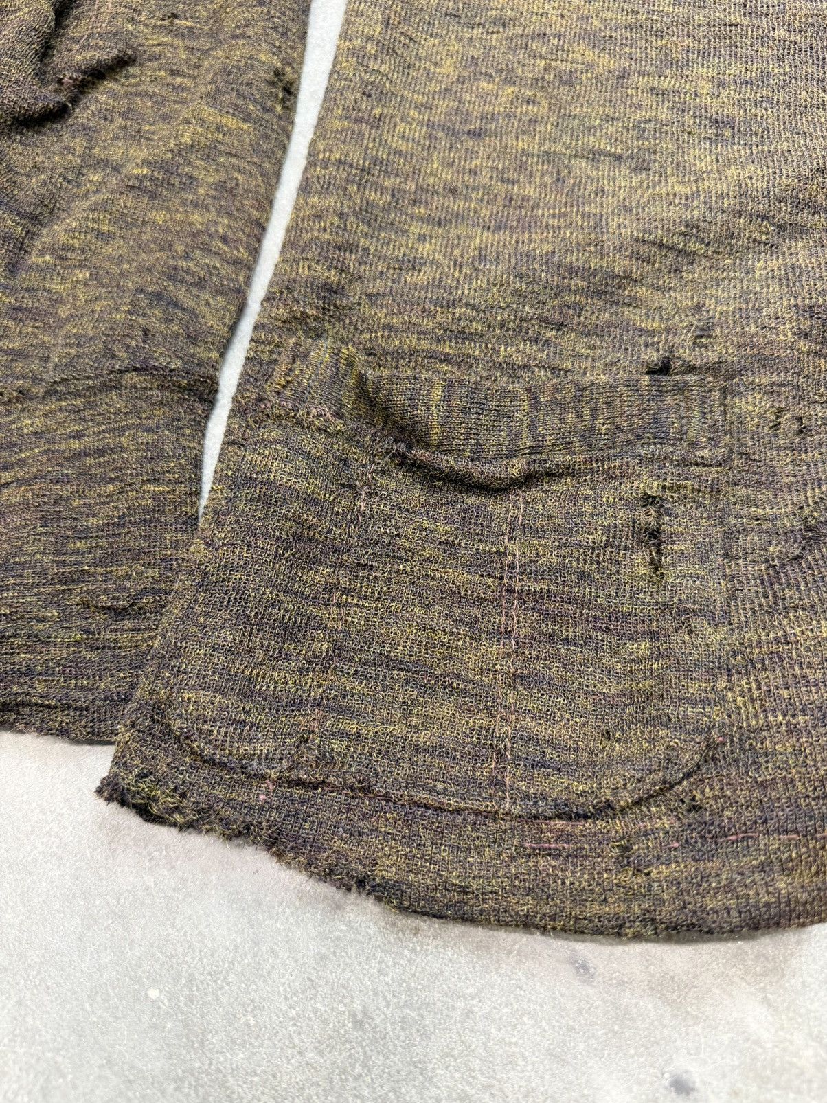 Vintage 30s 40s Thrashed Wool Cardigan Sweater ERD Grunge Size US M / EU 48-50 / 2 - 14 Thumbnail