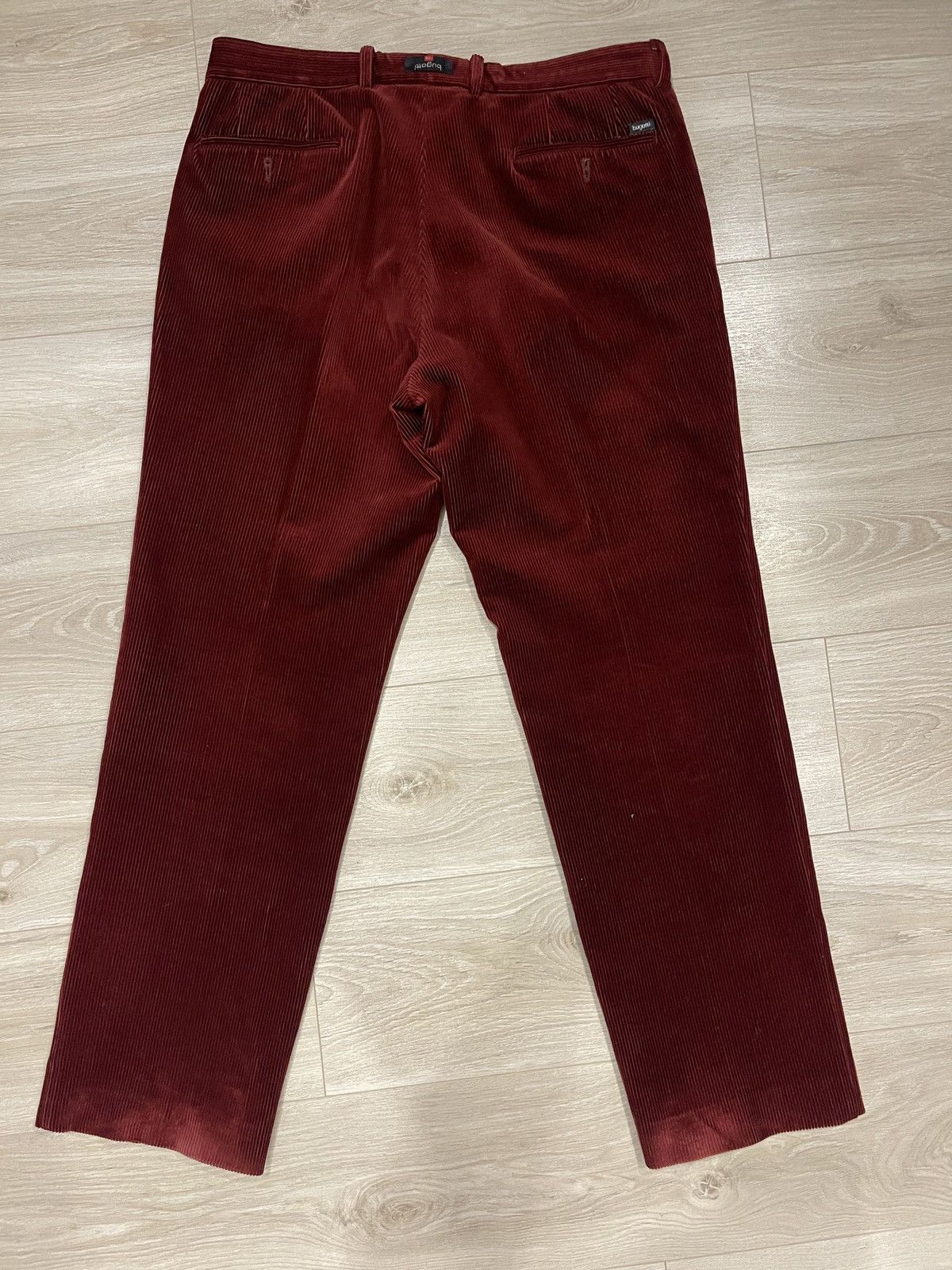 Bugatti Bugatti Corduroy Pants burgundy mens Size US 36 / EU 52 - 4 Thumbnail