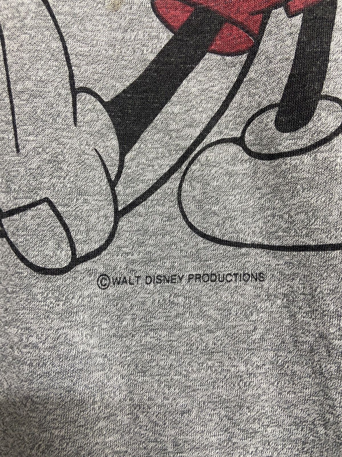 Vintage 80s Mickey Mouse Walt Disney Cartoon Ringer Tee Size US L / EU 52-54 / 3 - 3 Thumbnail