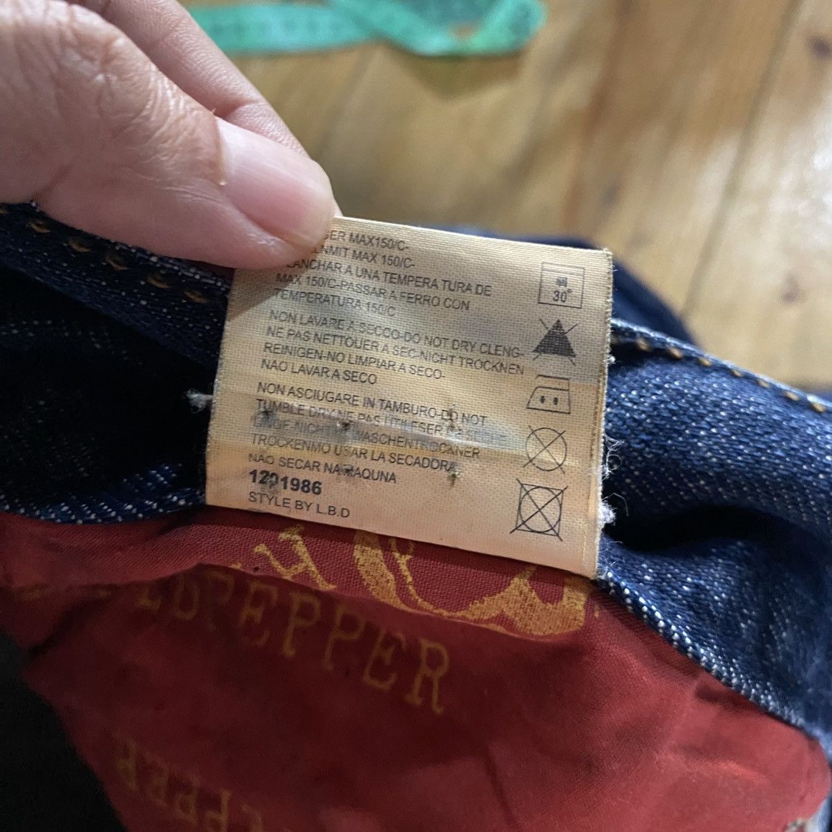 Le Grande Bleu (L.G.B.) Y2K Red Pepper Japan Embroidered Wings Denim Size US 34 / EU 50 - 25 Thumbnail