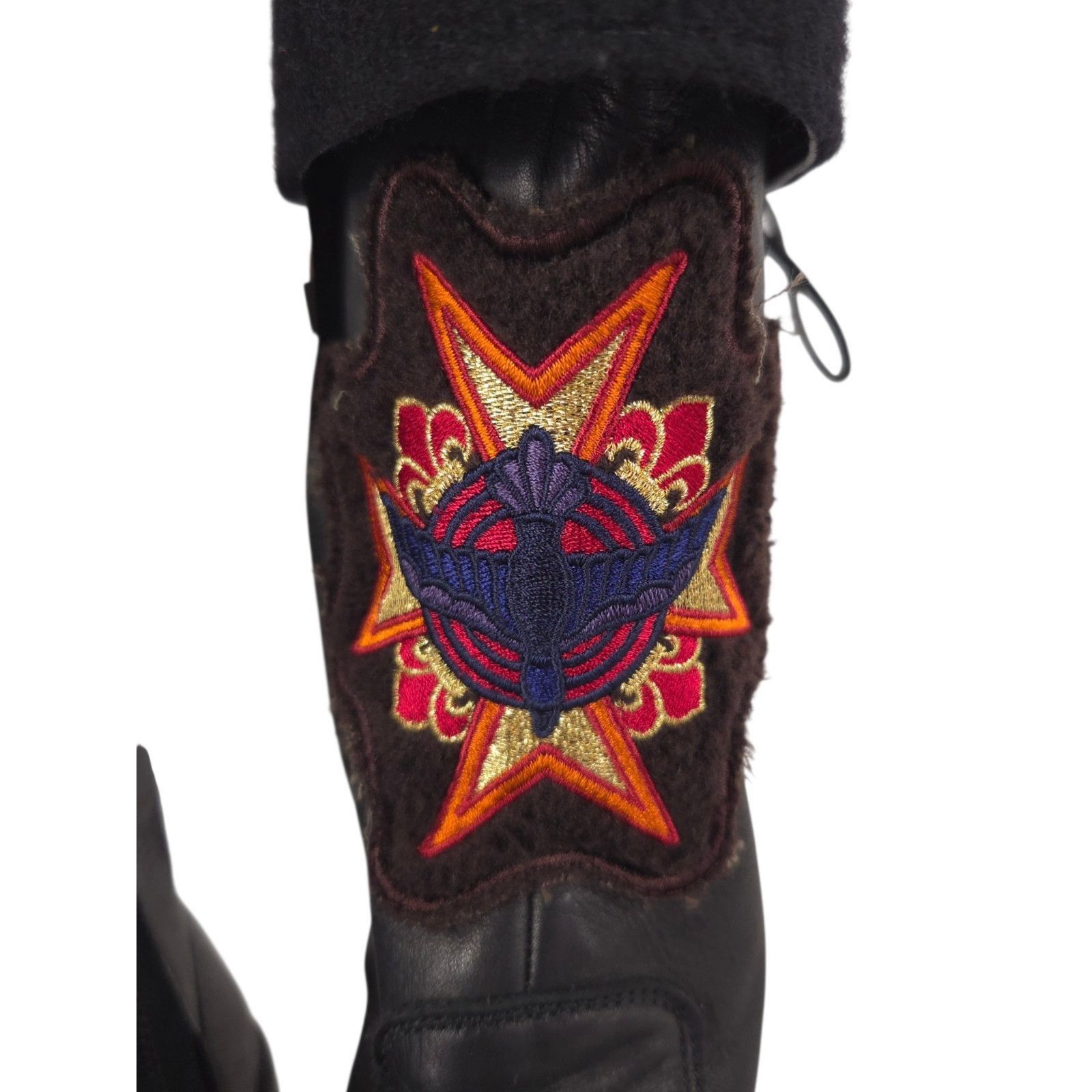 Yohji Yamamoto Yohji Yamamoto Pour Homme Embroidered Wool Cuff Boots US 11 Size US 11 / EU 44 - 7 Thumbnail