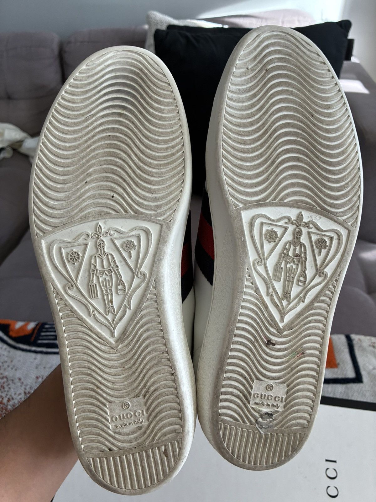 Gucci Gucci Ace Classic Leather Sneaker Size US 10 / EU 43 - 14 Thumbnail