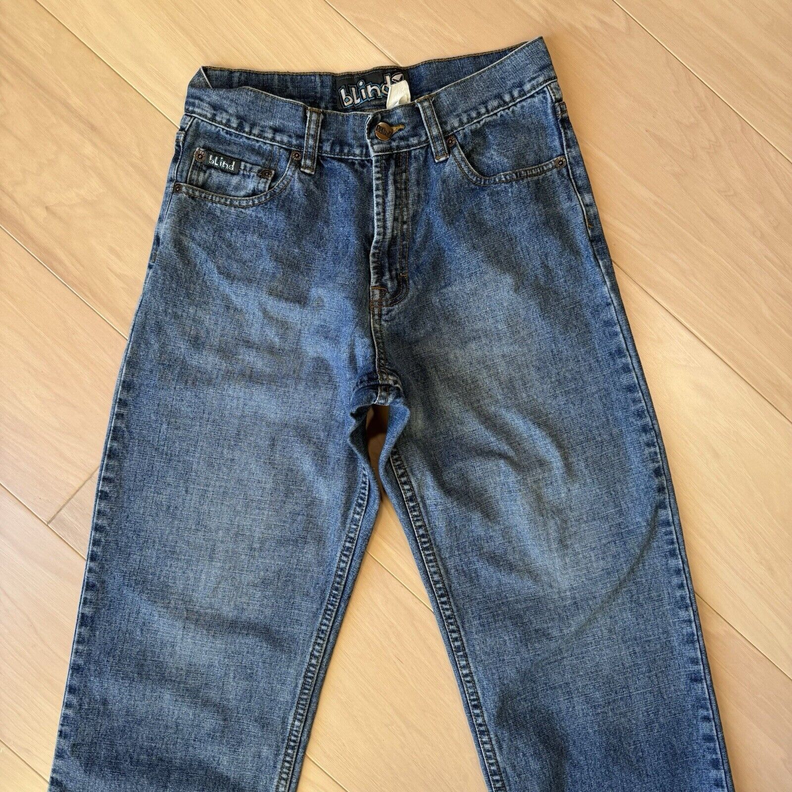 Vintage Vintage Blind Skateboard Jeans 27 Blue Y2K Denim Skater Size US 27 - 3 Thumbnail