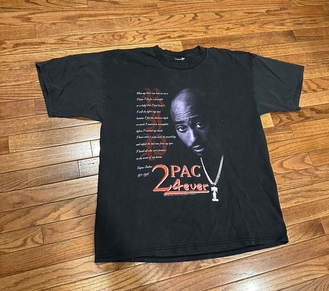 Vintage 1996 Tupac memorial rap tee Size US XL / EU 56 / 4 - 1 Thumbnail