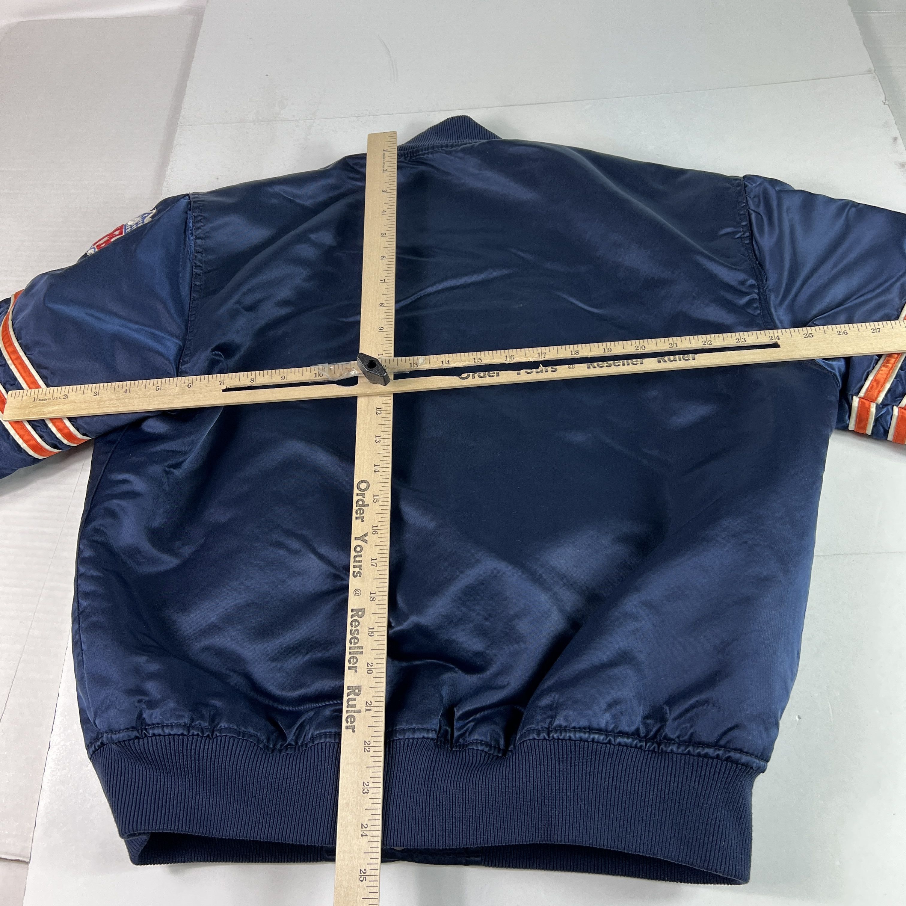Starter VTG Starter Chicago Bears Satin Jacket Snap Button Bomber Size US L / EU 52-54 / 3 - 14 Thumbnail