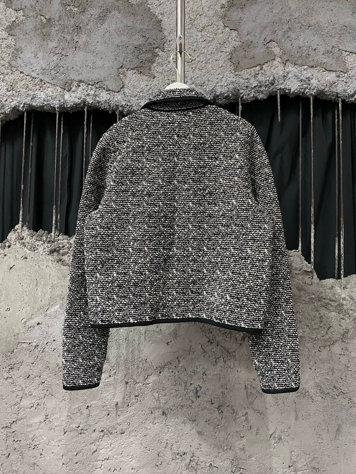 Dior Dior Black & White Woven Wool Chanel-style Jacket Size M / US 6-8 / IT 42-44 - 3 Thumbnail