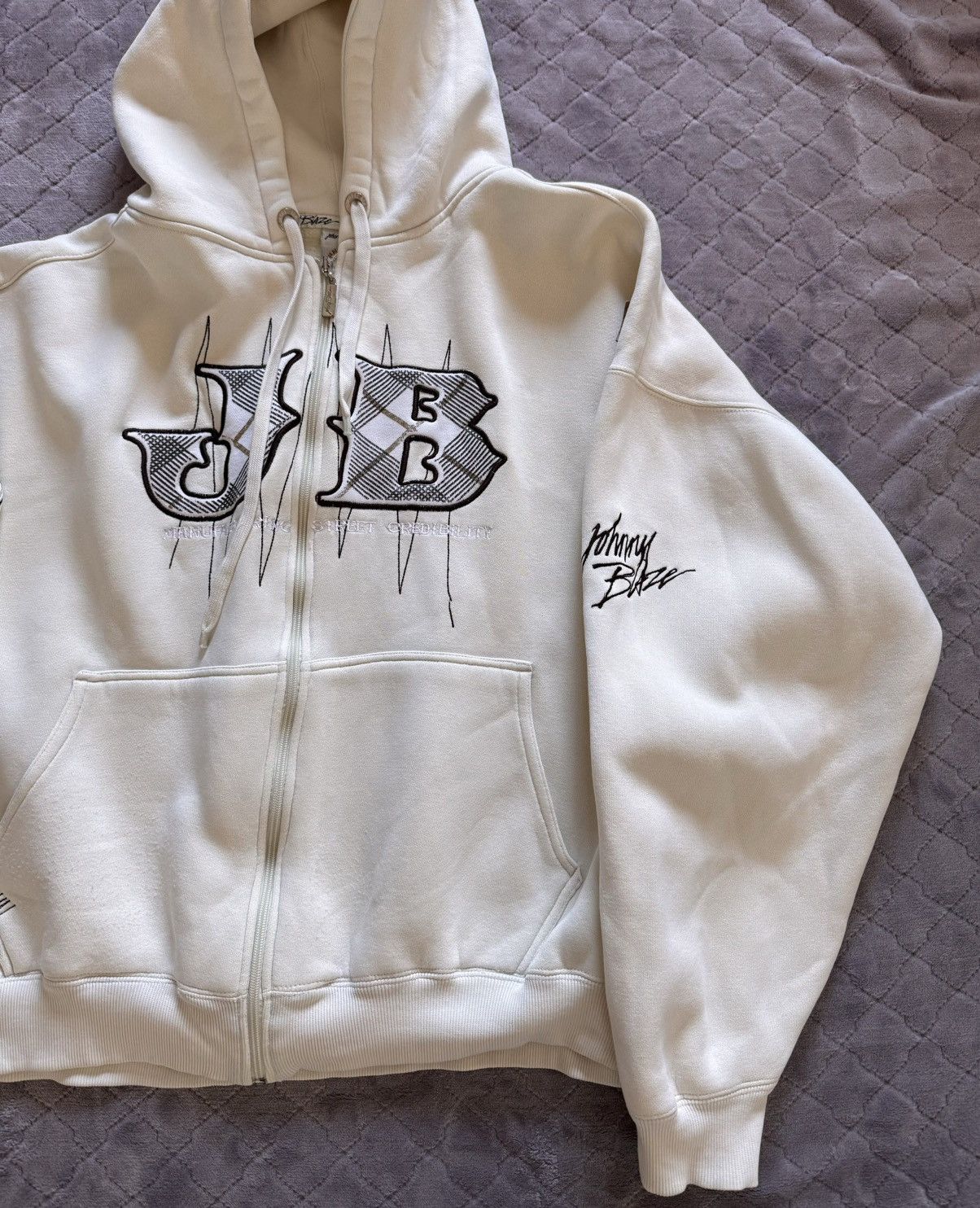Rap Tees × Vintage Vintage 90s Johnny Blaze Method Man Heavy Cotton Zip Hoodie Size US XL / EU 56 / 4 - 3 Thumbnail