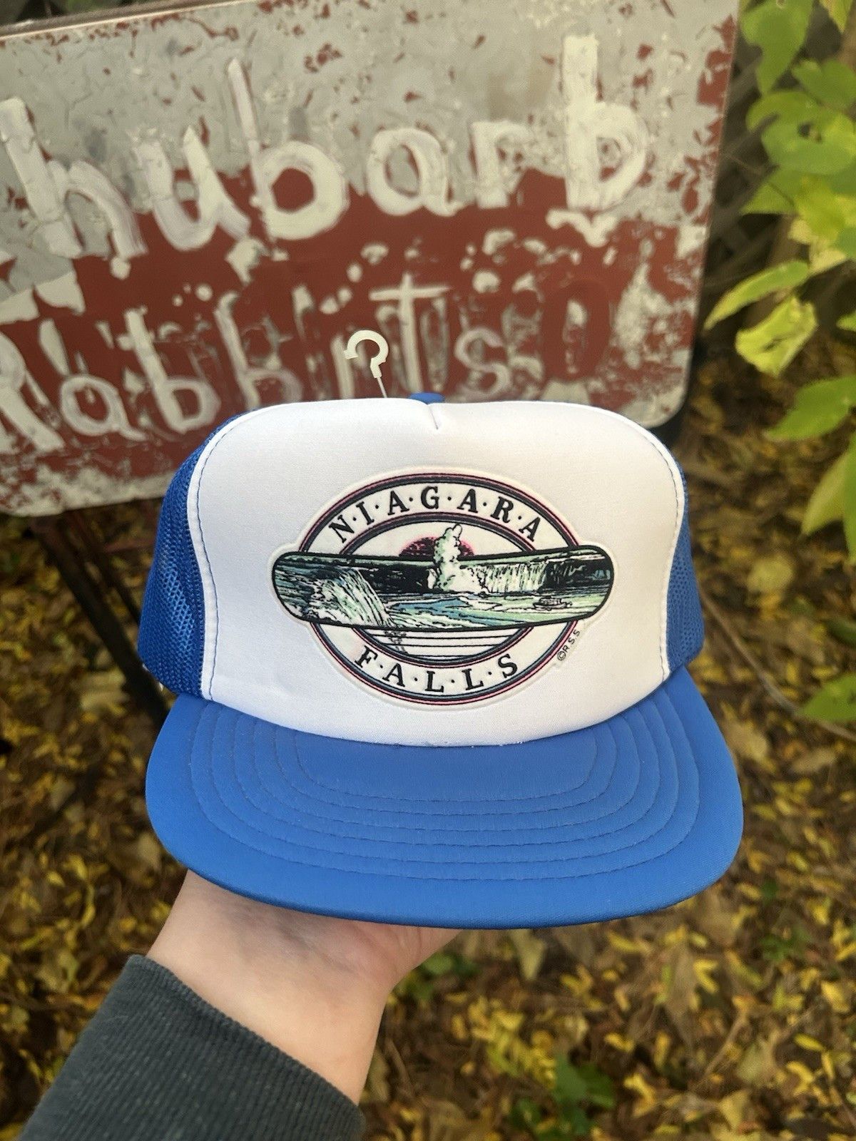 Vintage trucker hat Niagara Falls Canada New York waterfall nature Size ONE SIZE - 2 Thumbnail