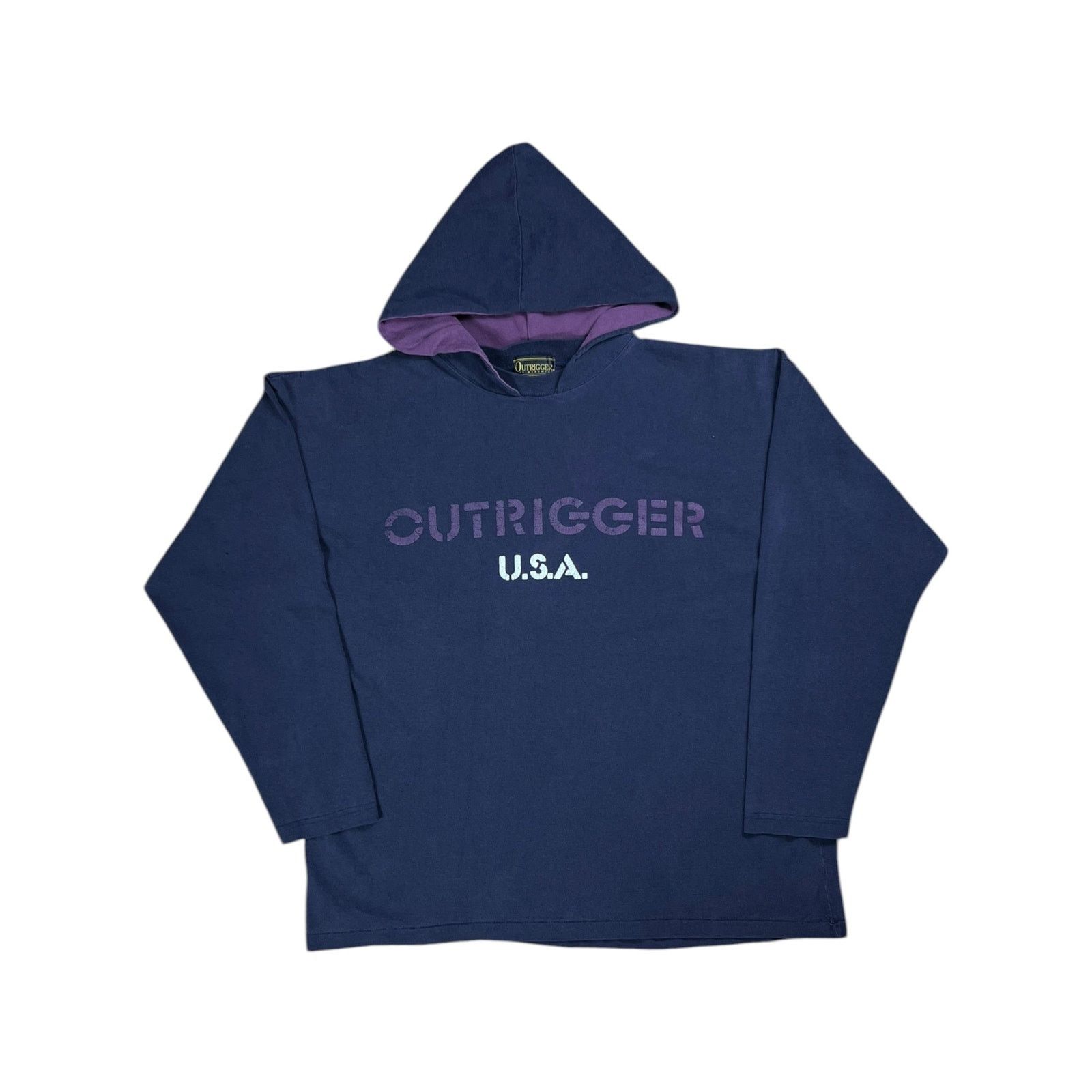 Vintage Vintage Outrigger USA faded after hood faded long sleeve Size US XL / EU 56 / 4 - 1 Thumbnail