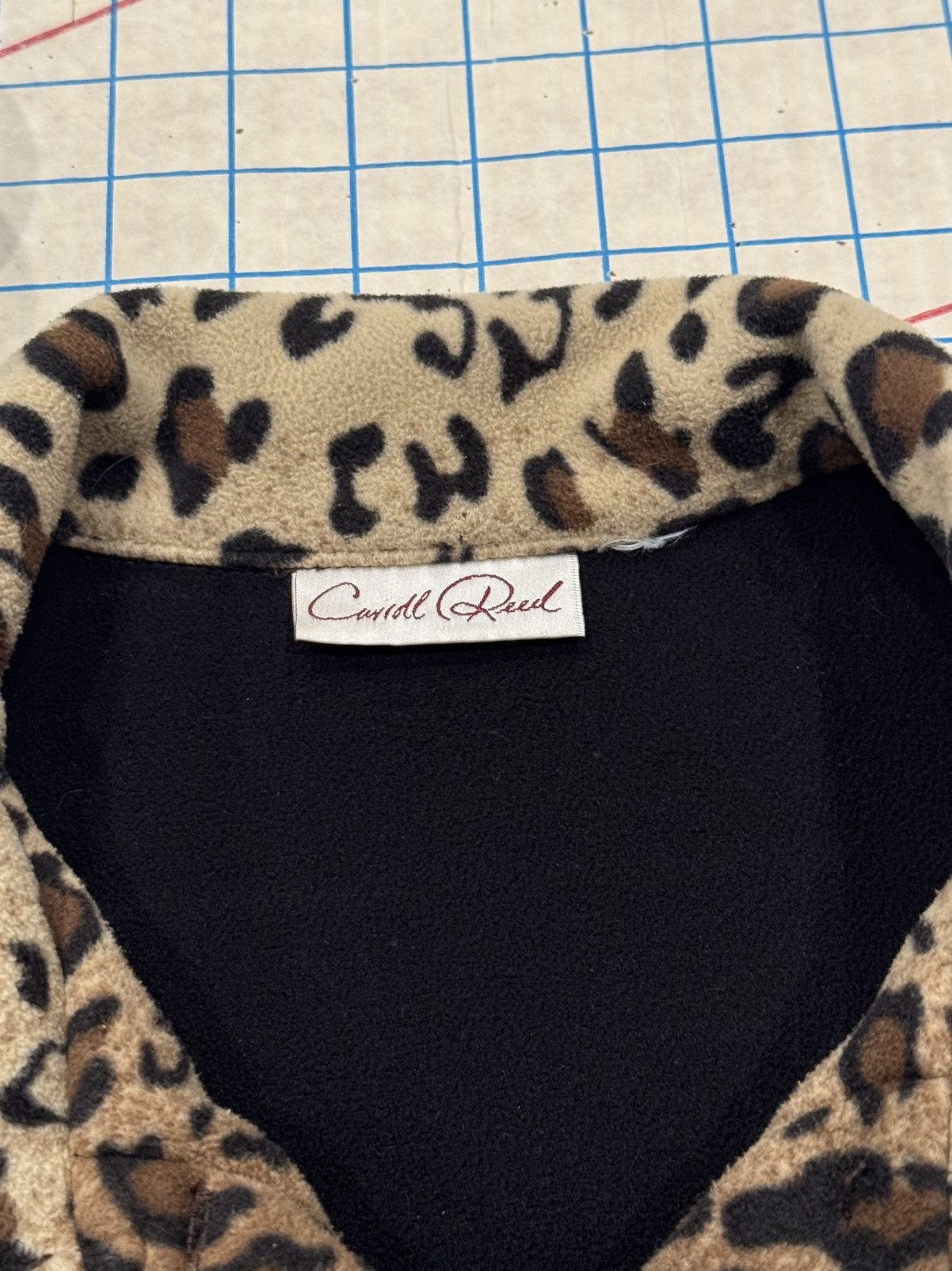 Vintage Vintage Carroll Reed Leopard Print Fleece Jacket Fits W - XL Size XL / US 12-14 / IT 48-50 - 7 Thumbnail