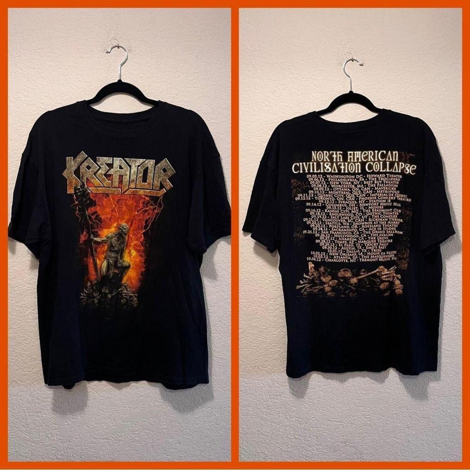 Other Kreator North American Civilization Collapse Tour T-Shirt Size ONE SIZE - 1 Thumbnail