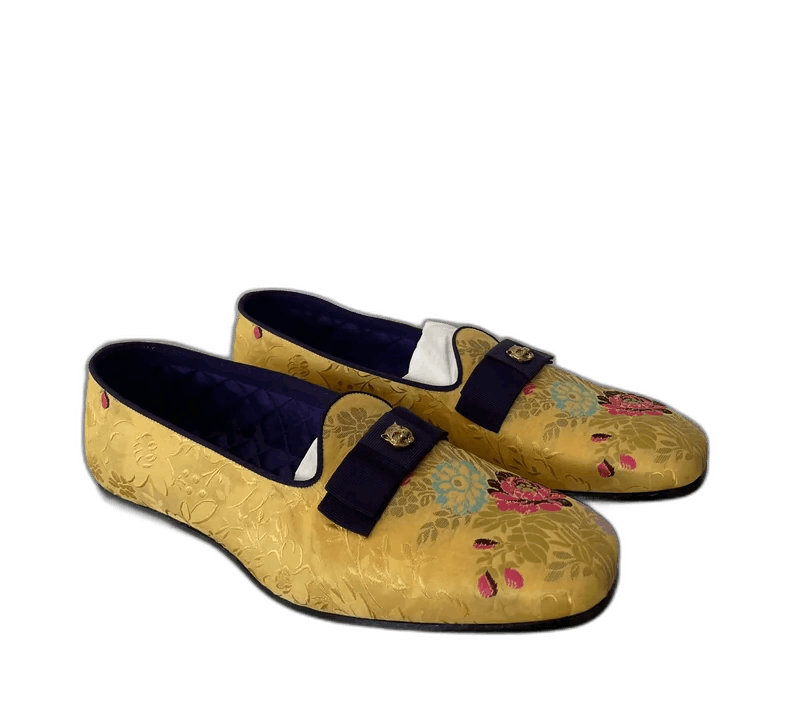 Gucci Gucci Men's Floral Loafers with Tiger Decoration Size US 6 / IT 36 - 1 Thumbnail