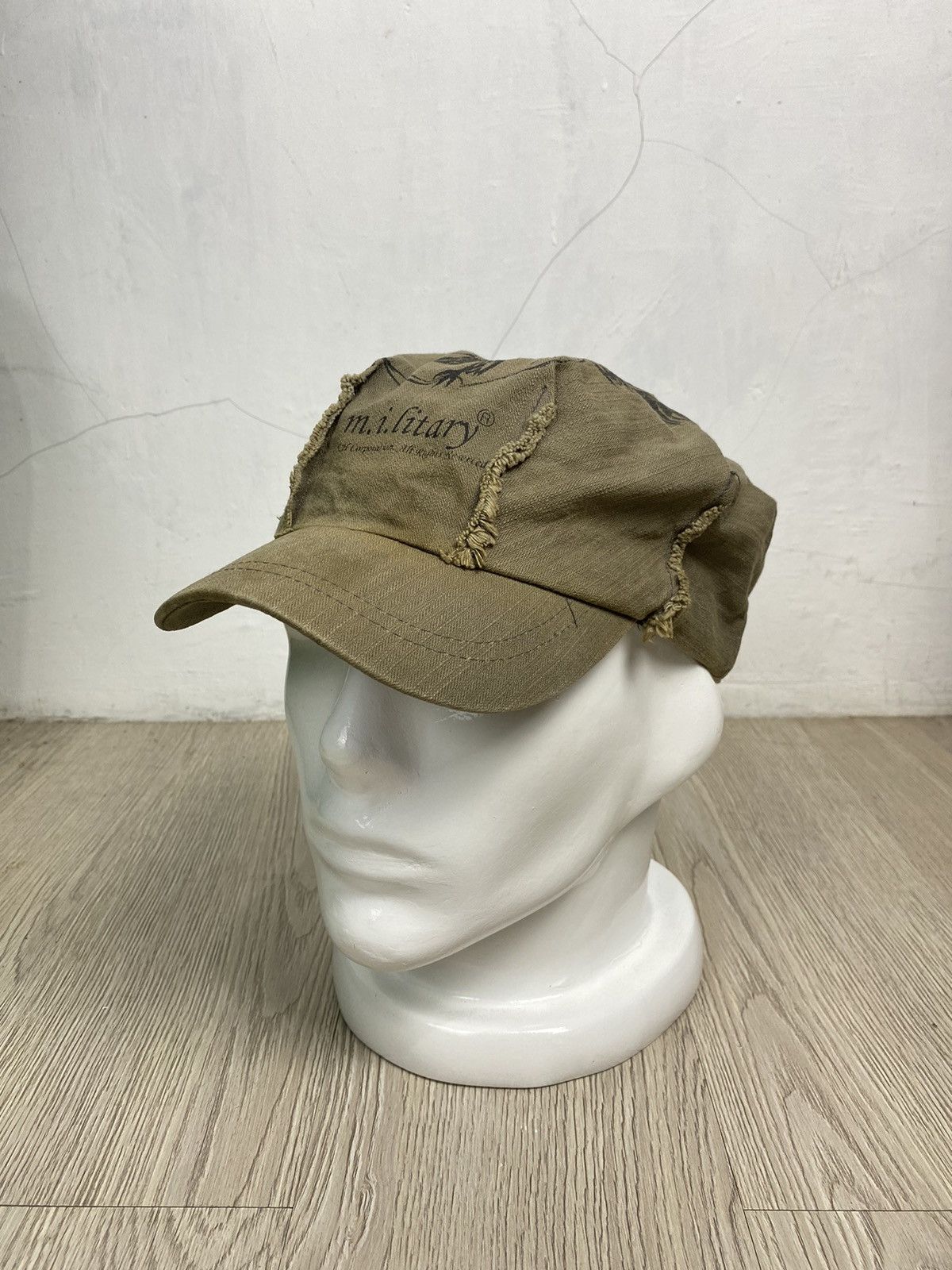 If Six Was Nine × Japanese Brand × Le Grande Bleu (L.G.B.) 2000s Distressed military hat Size ONE SIZE - 1 Thumbnail