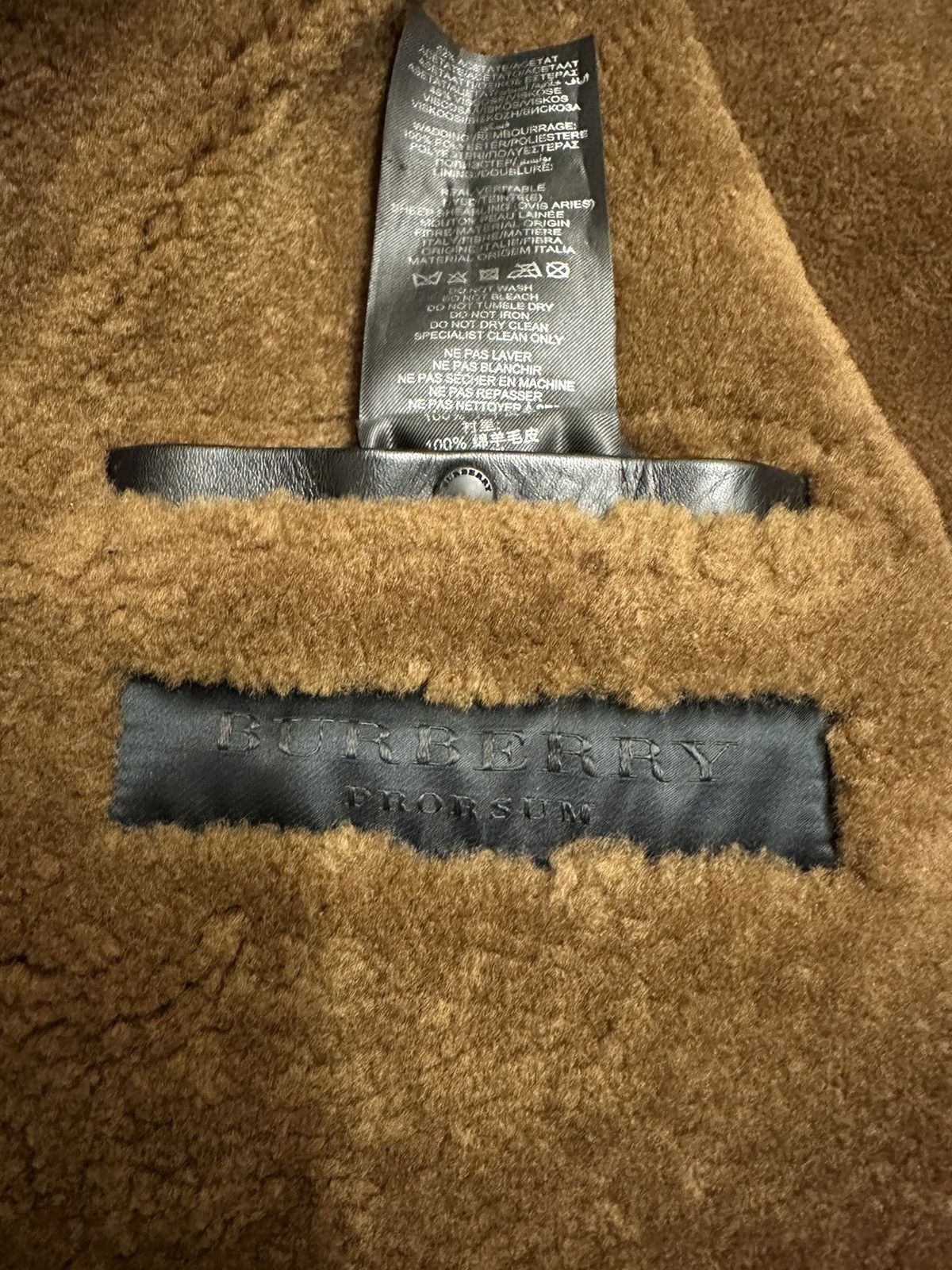 Burberry Prorsum Burberry Prorsum Leather/Shearling Biker Jacket Size US L / EU 52-54 / 3 - 10 Thumbnail