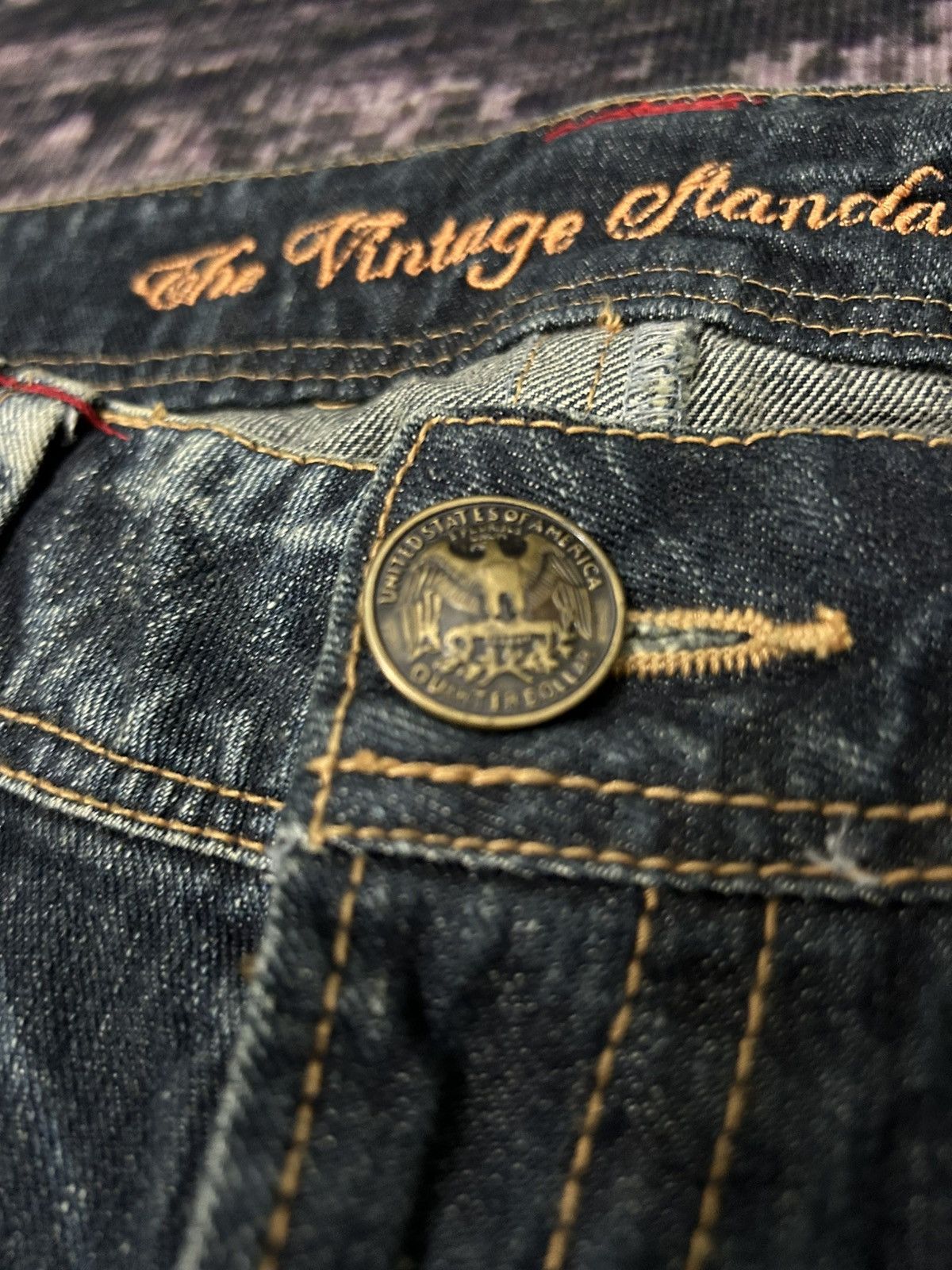 Japanese Brand Vintage Sky Bomber Mudwash Flare Jeans Size US 30 / EU 46 - 10 Thumbnail